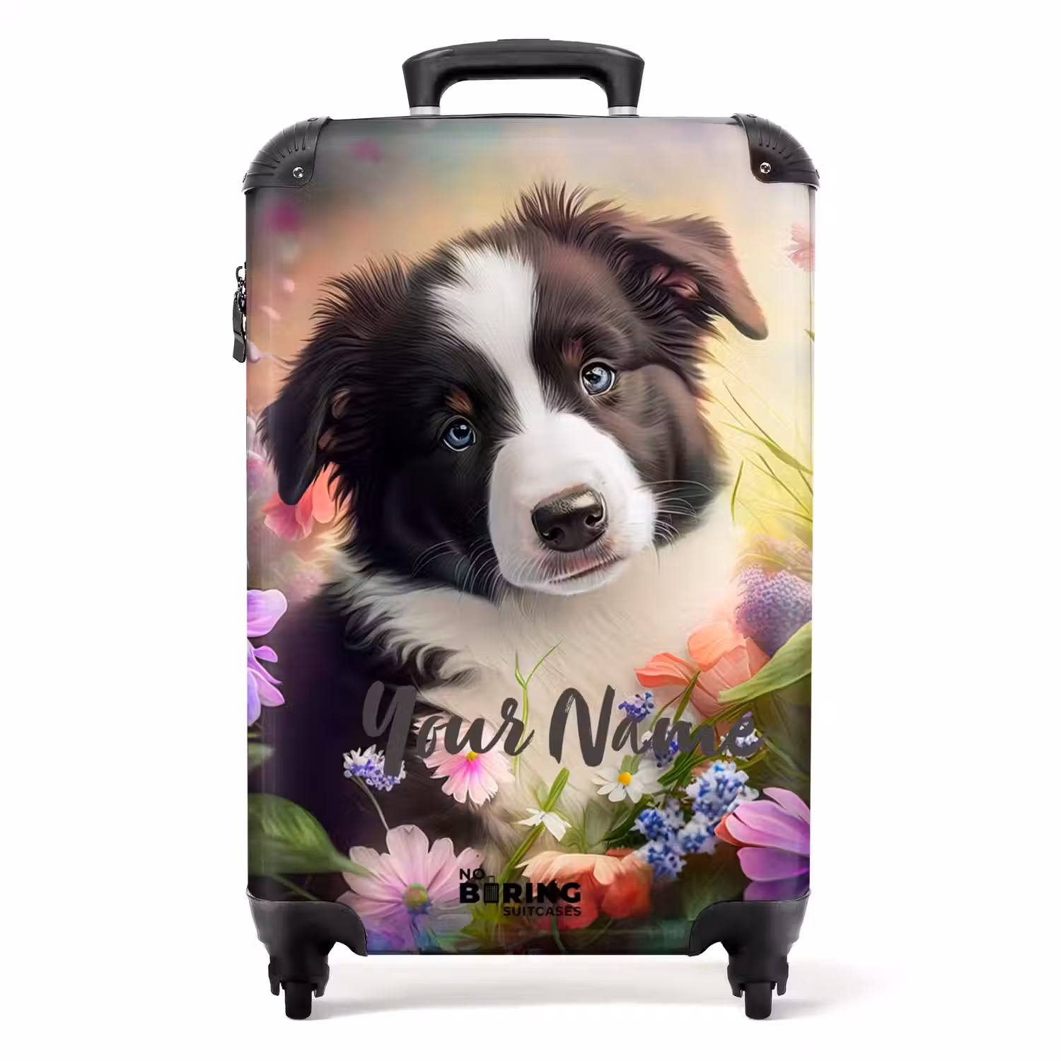 Lasse het Hondje NBS - Handbagage koffer - Kinderen Unisex middel -productfoto_recht
