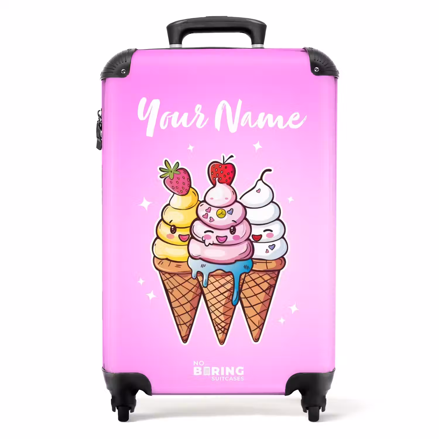 Smeltende swirls NBS - Handbagage koffer - Kinderen Unisex middel -productfoto_recht