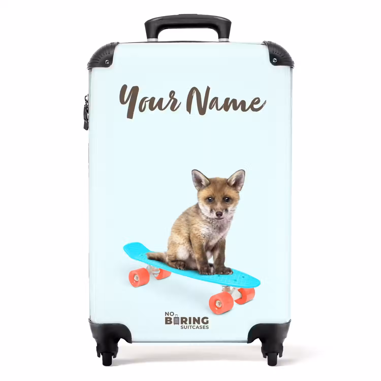 Verrijdende vos NBS - Handbagage koffer - Kinderen Unisex middel -productfoto_recht