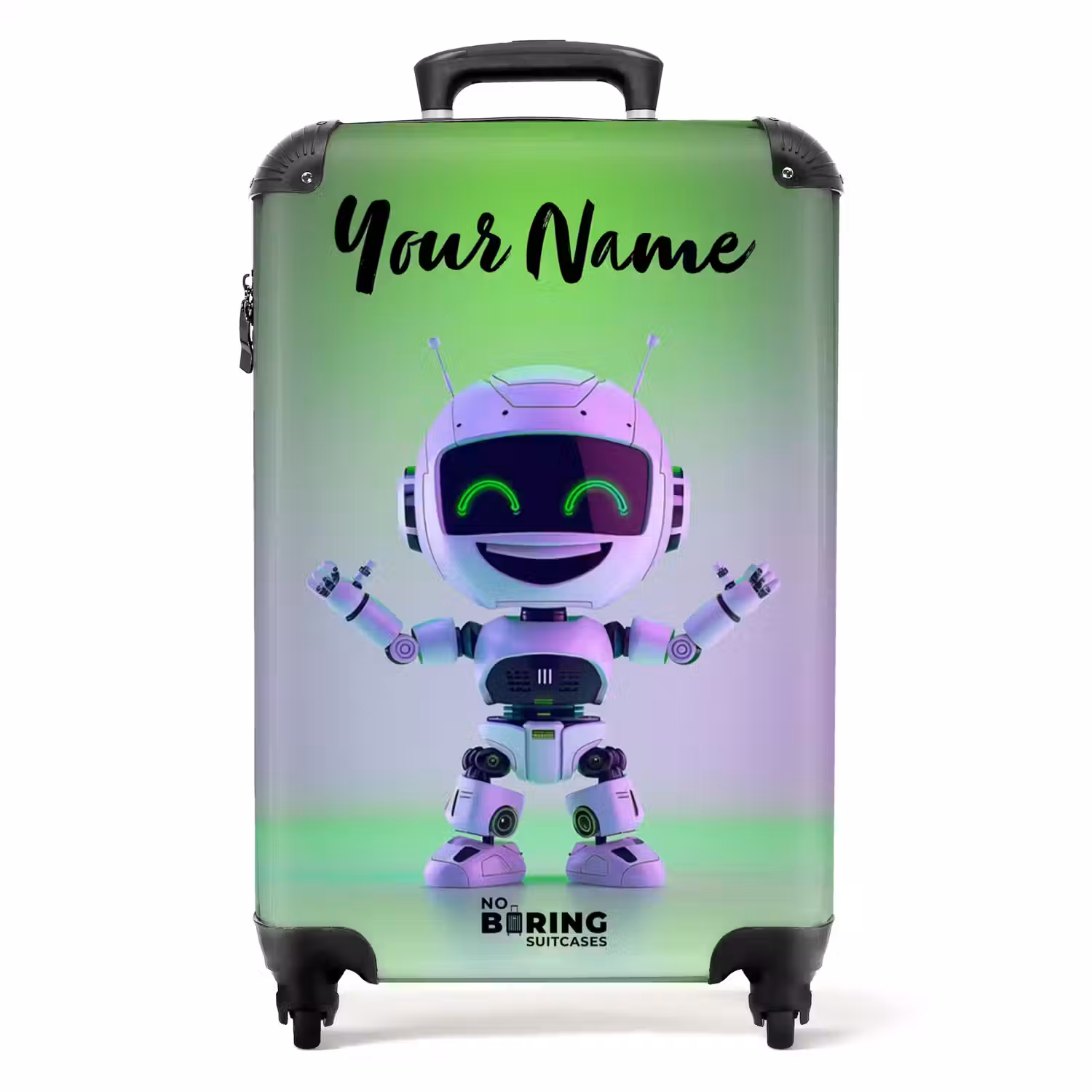Neon Nicky NBS - Handbagage koffer - Kinderen Unisex middel -productfoto_recht