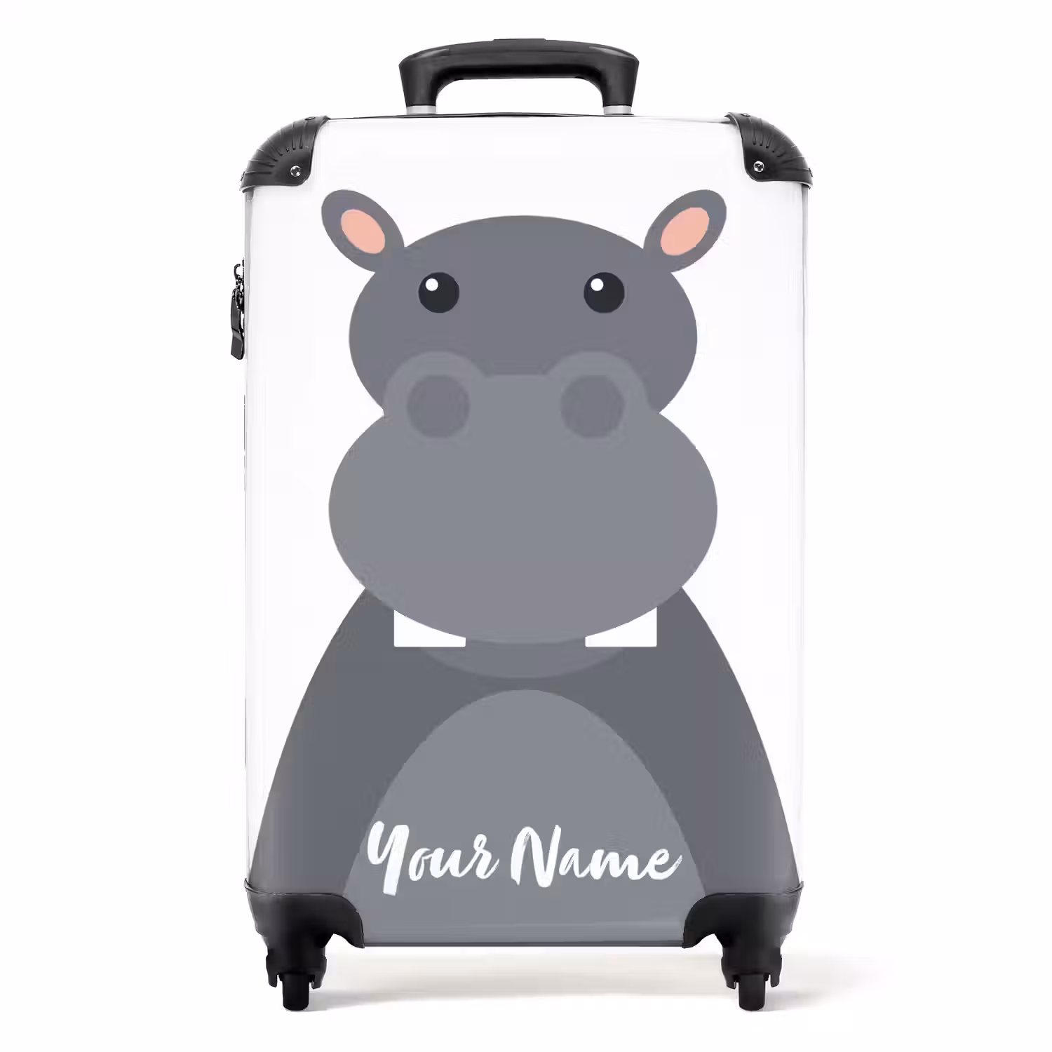 Nino nijlpaard NBS - Handbagage koffer - Kinderen Unisex middel -productfoto_recht