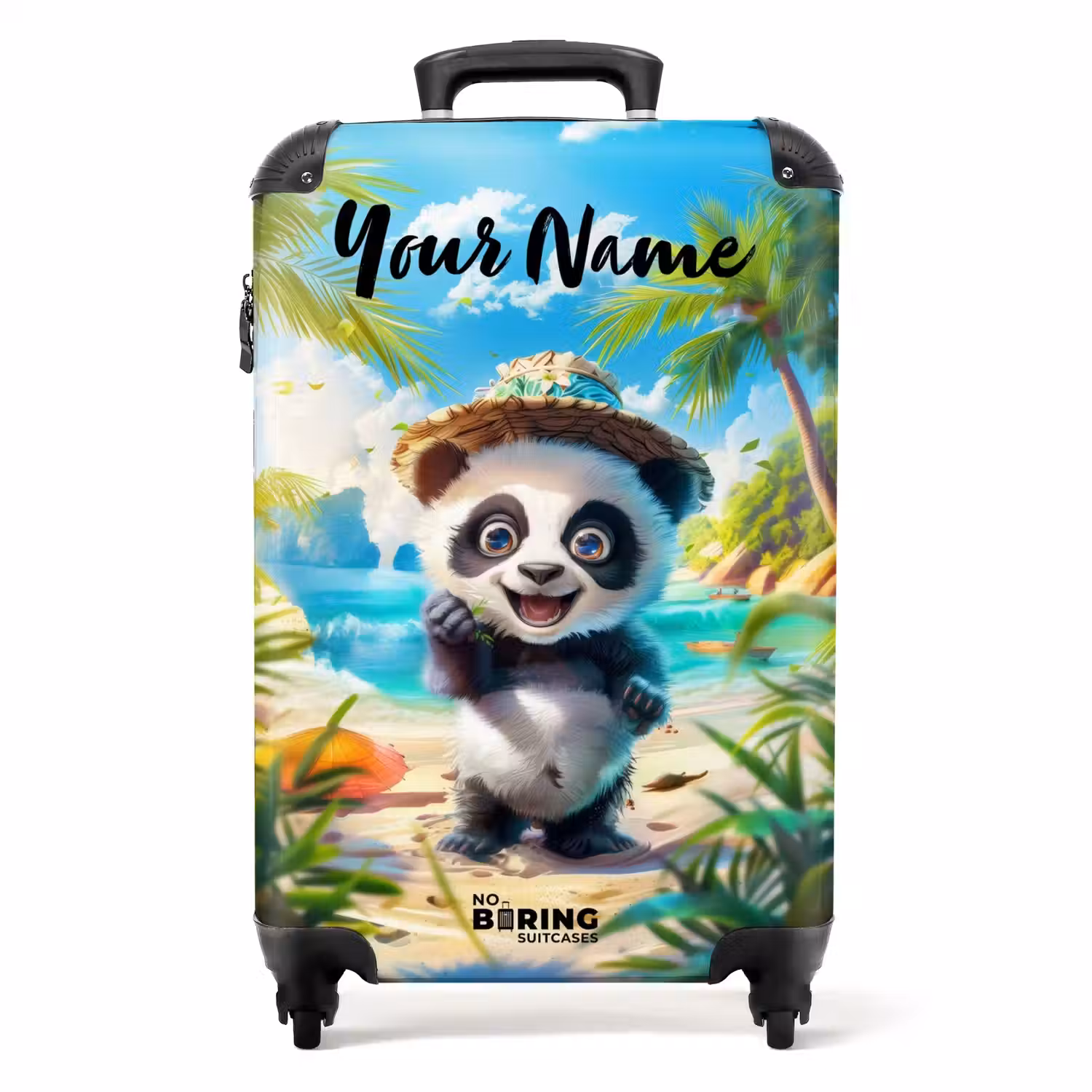 Pablo panda NBS - Handbagage koffer - Kinderen Unisex middel -productfoto_recht