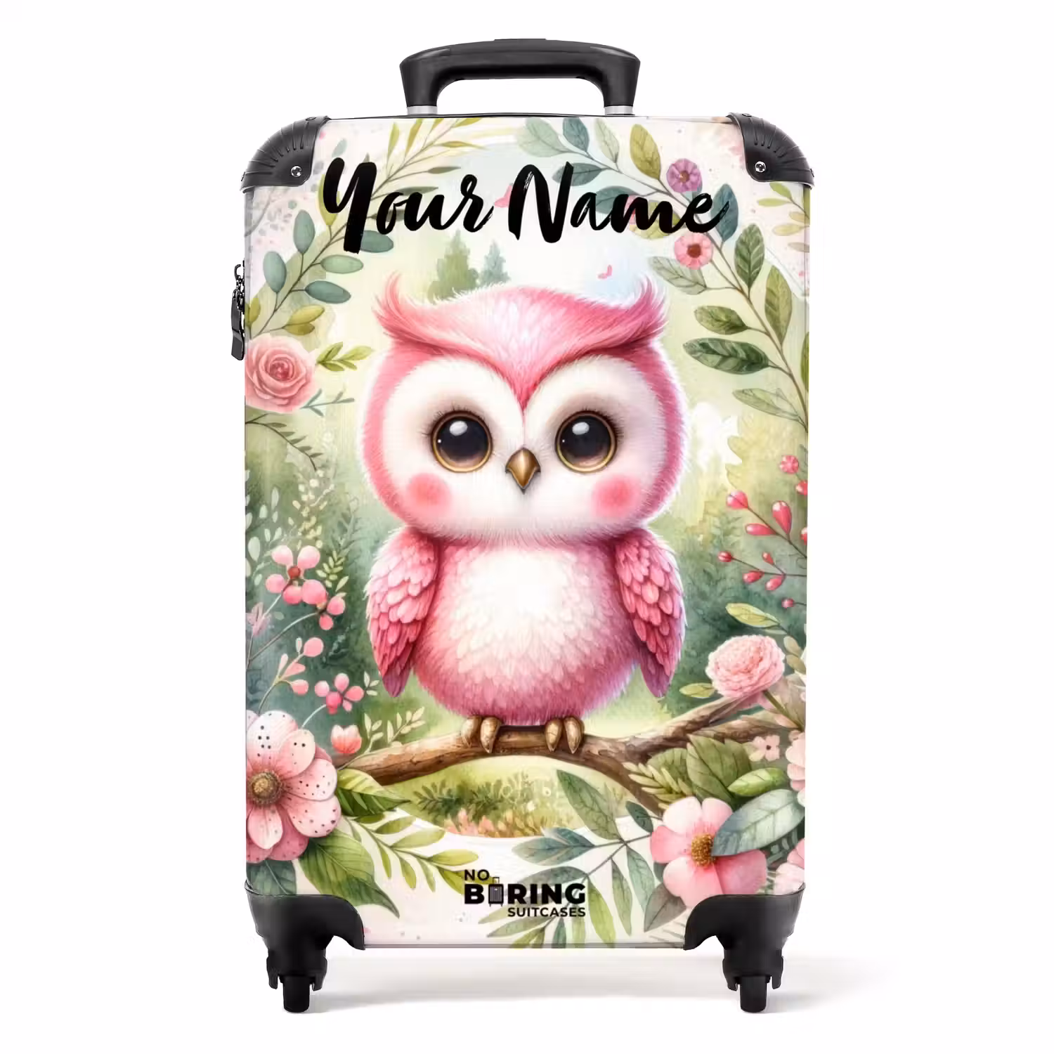 Roze Rafaël NBS - Handbagage koffer - Kinderen Unisex middel -productfoto_recht