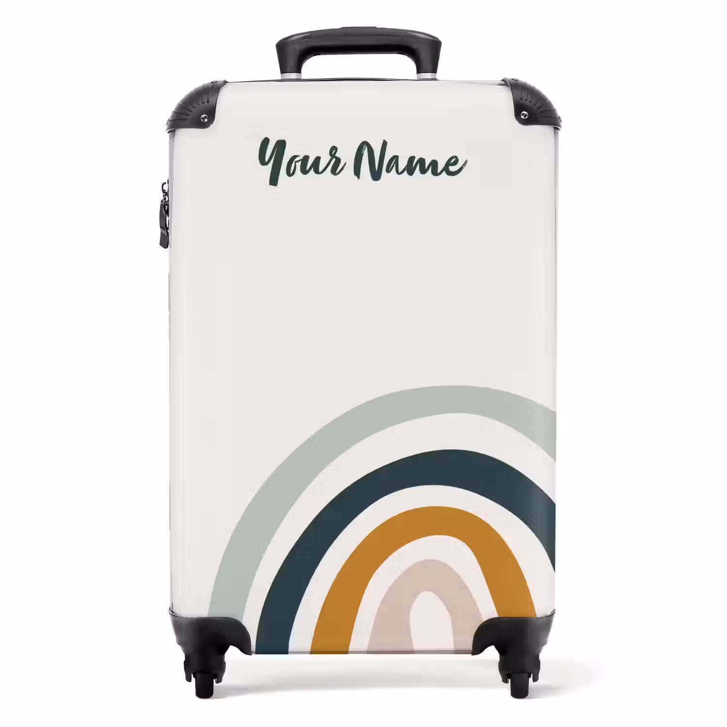 Ruwe regenboog aqua NBS - Handbagage koffer - Kinderen Unisex middel -productfoto_recht