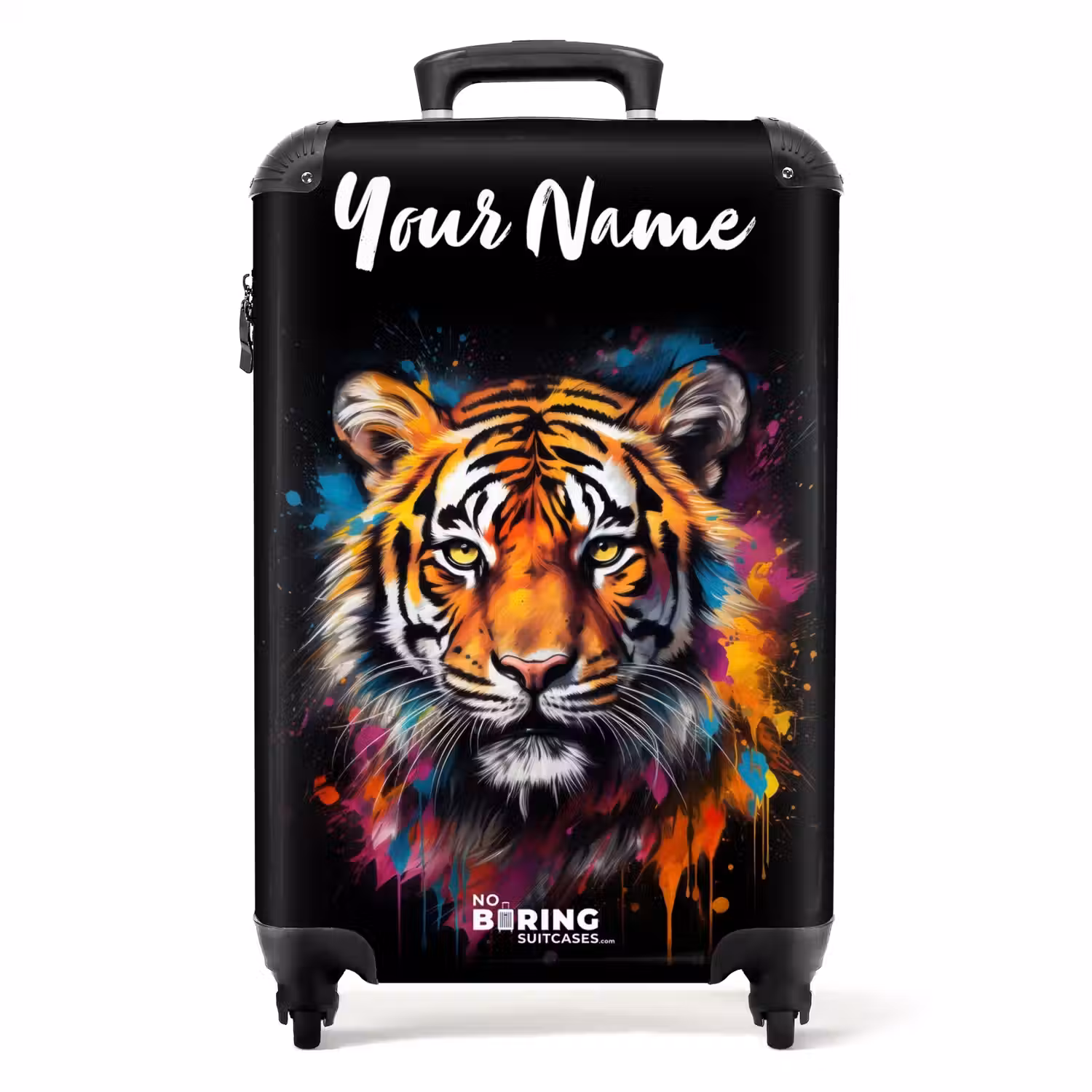 Tijger als Street Art Kunstwerk NBS - Handbagage koffer - Kinderen Unisex middel -productfoto_recht