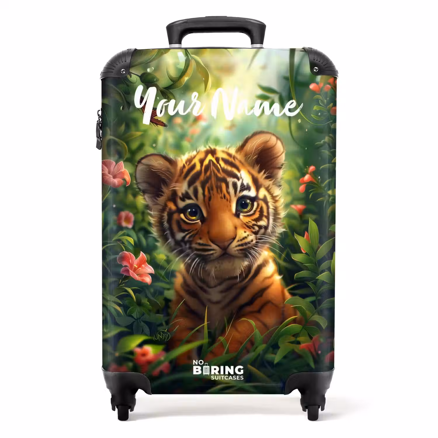 Tommy tijger NBS - Handbagage koffer - Kinderen Unisex middel -productfoto_recht