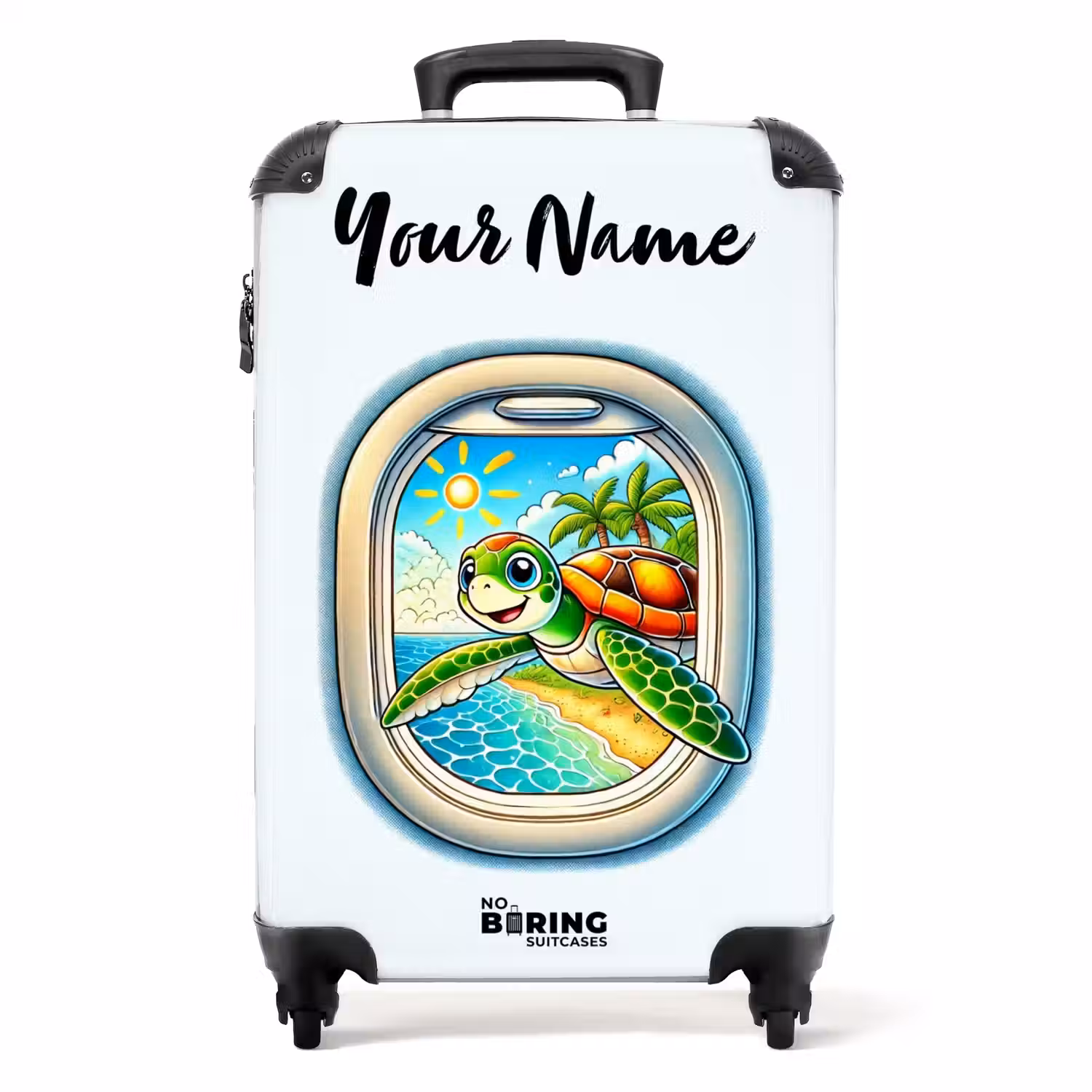 Tropic turtle NBS - Handbagage koffer - Kinderen Unisex middel -productfoto_recht