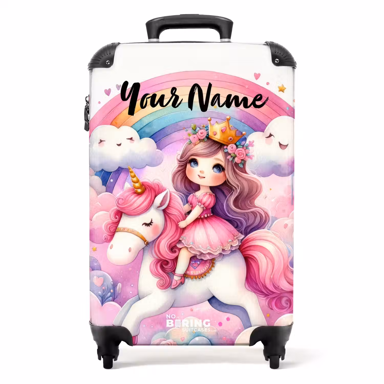 Eenhoorndromen NBS - Handbagage koffer - Kinderen Unisex middel -productfoto_recht