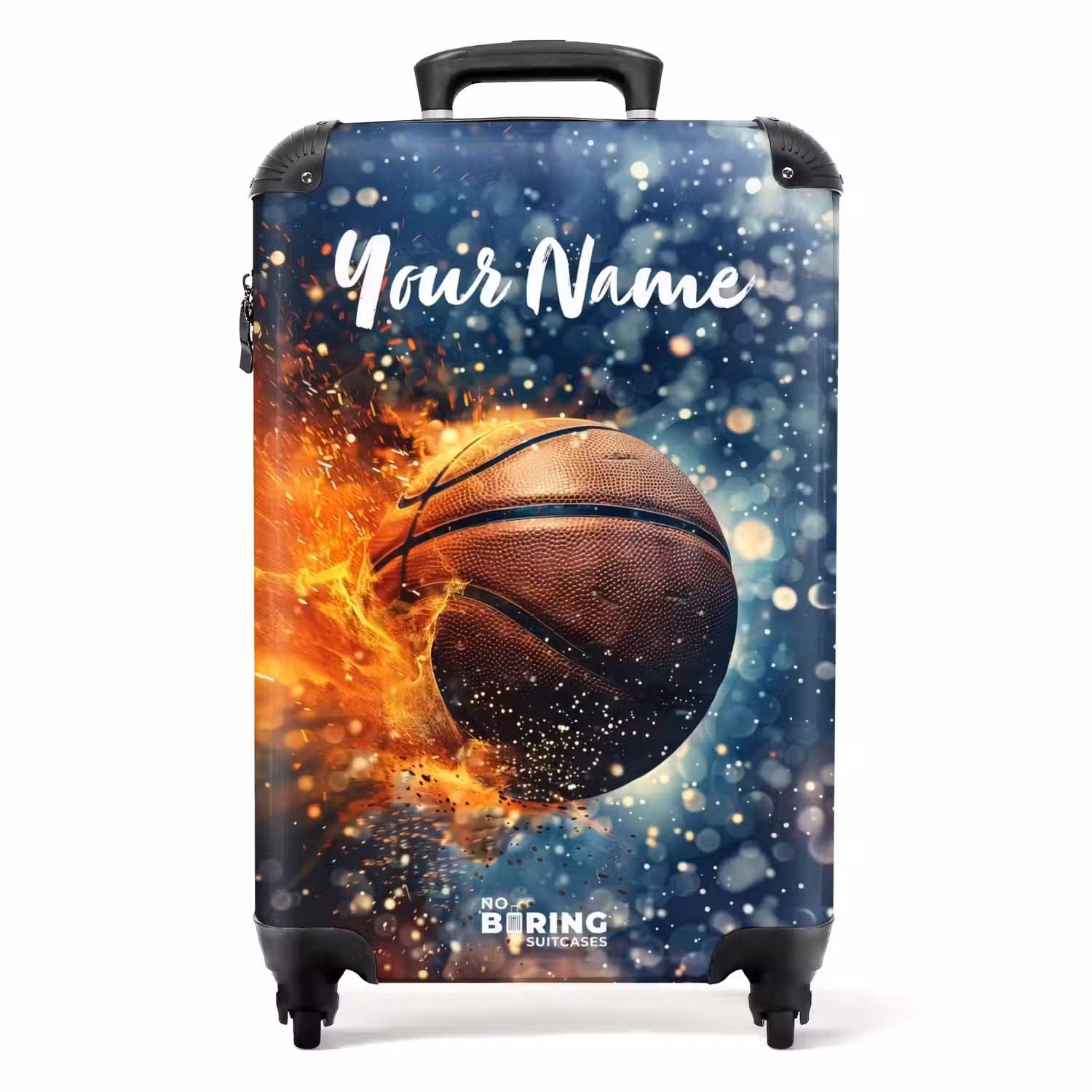 Bruisende basketbal NBS - Handbagage koffer - Kinderen Unisex middel -productfoto_recht