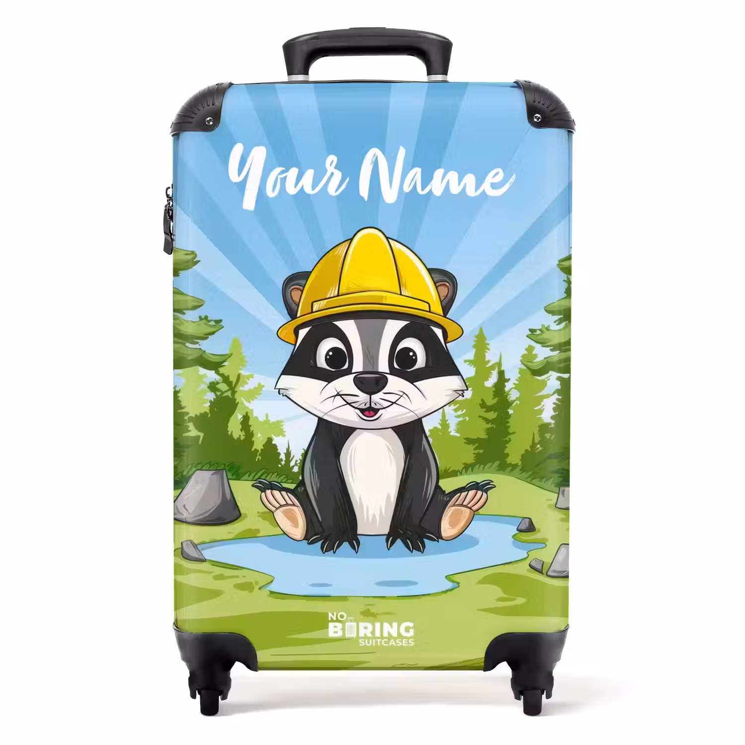 Wally werkbeer NBS - Handbagage koffer - Kinderen Unisex middel -productfoto_recht