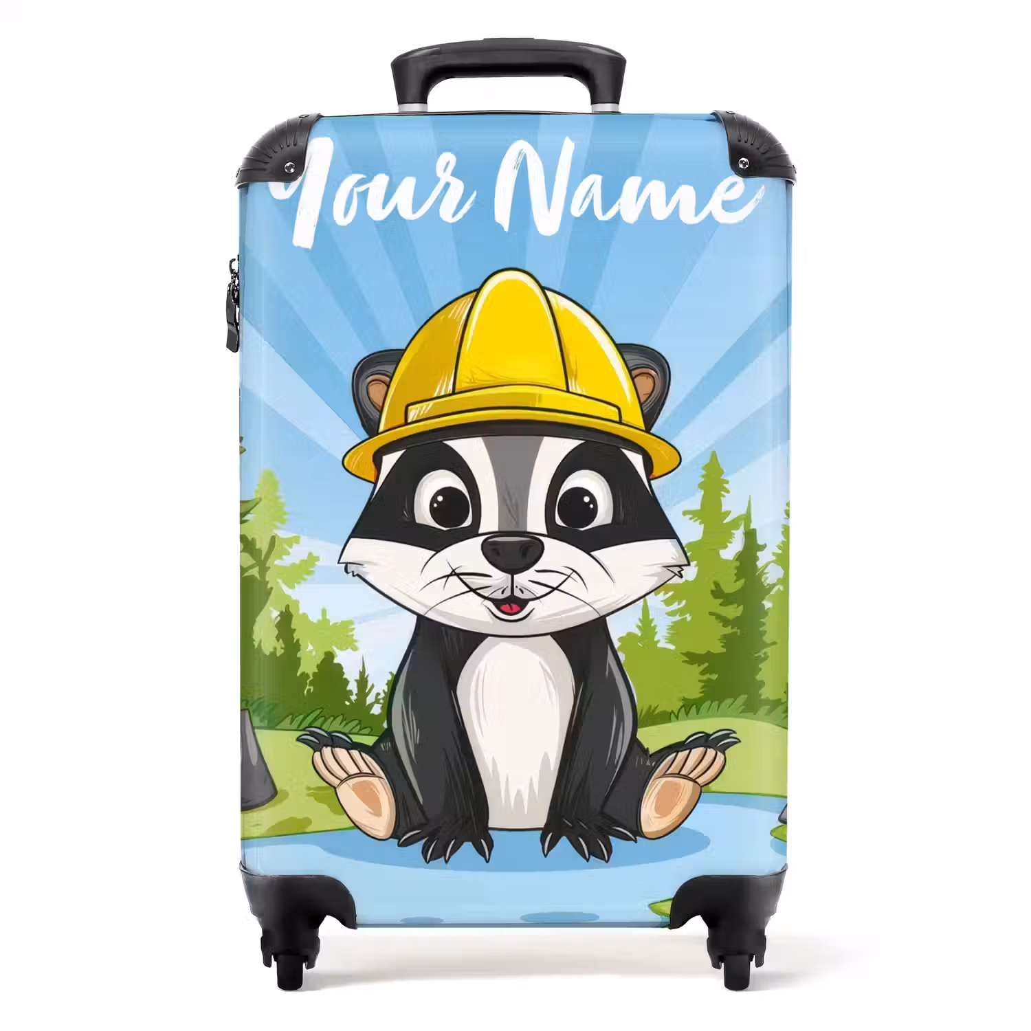 Wally werkbeer NBS - Handbagage koffer - Kinderen Unisex middel -productfoto_recht