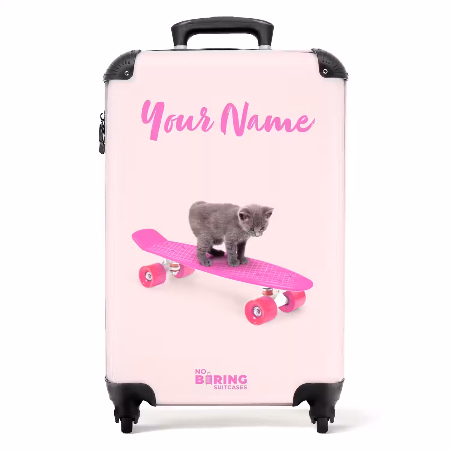 Wheely whiskers NBS - Handbagage koffer - Kinderen Unisex middel -productfoto_recht