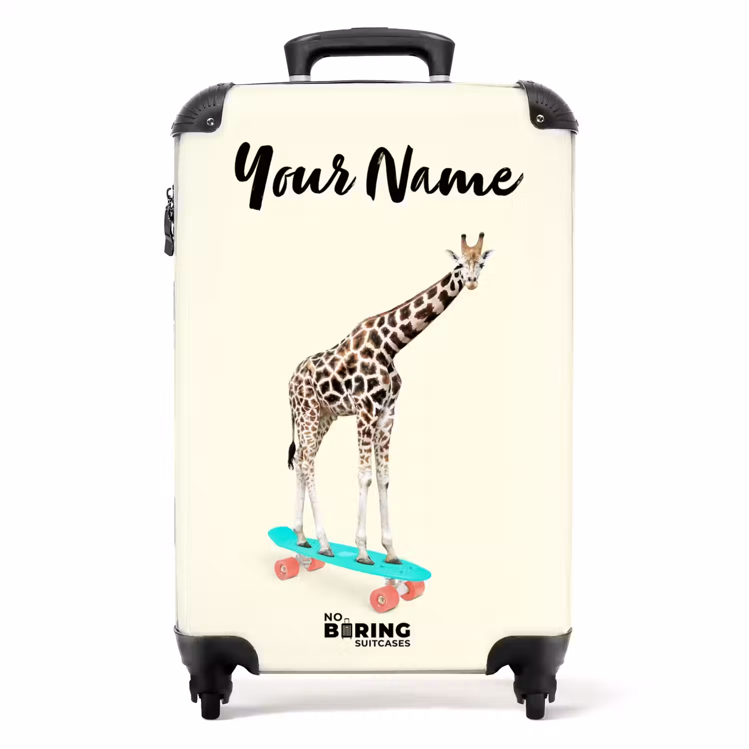 Gierende giraffe NBS - Handbagage koffer - Kinderen Unisex middel -productfoto_recht