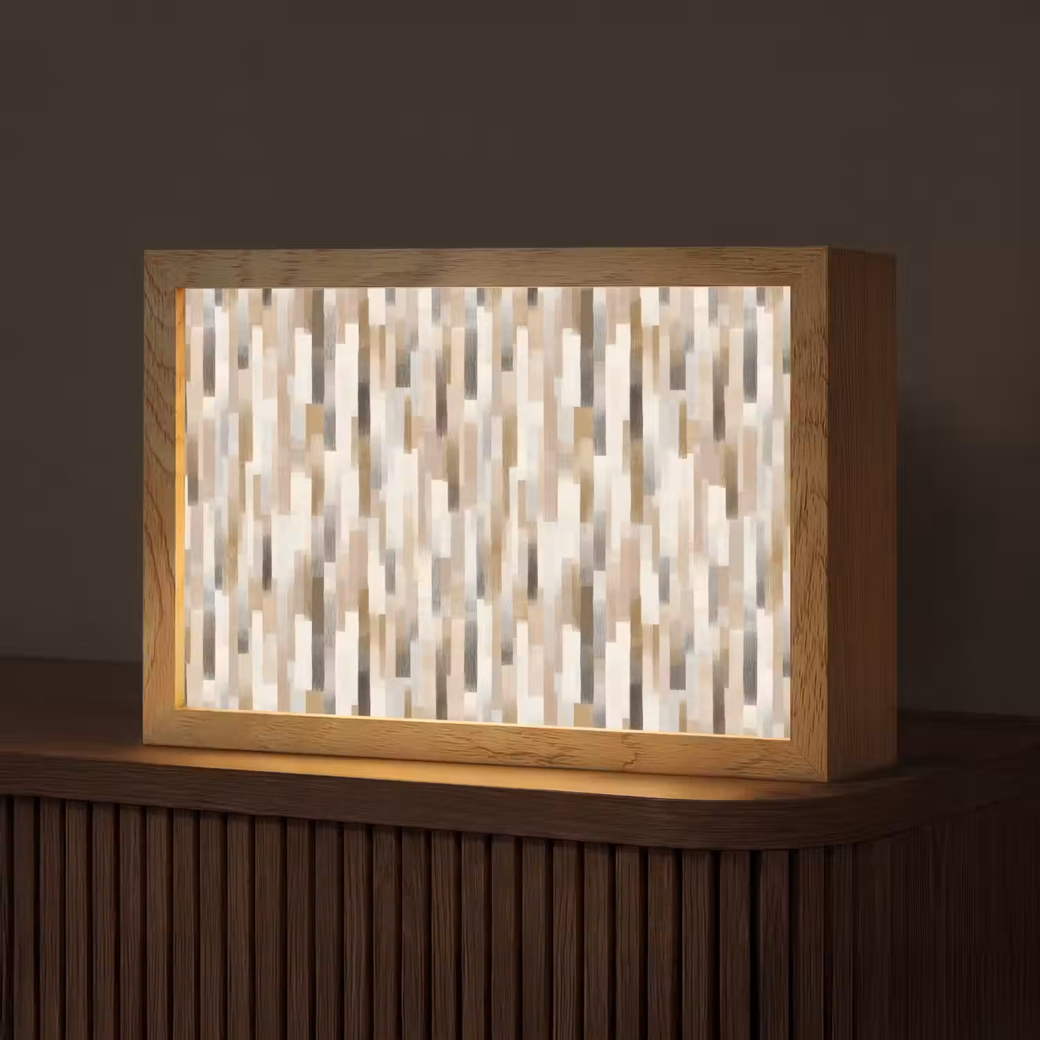 Abstract - Patroon - Kwaststreken Light Box met kabel (Tafellamp) klein 924 -z3d_website