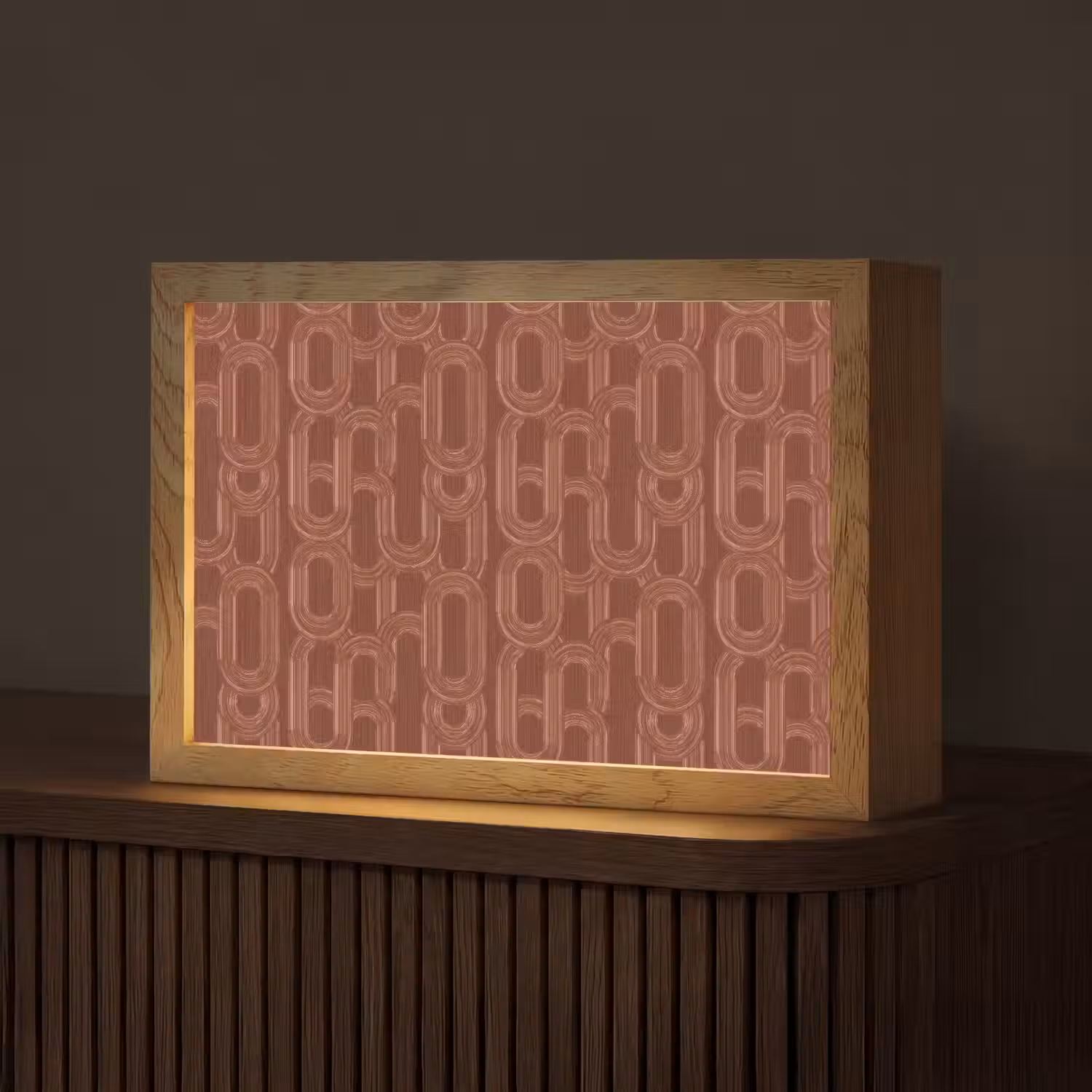 Abstract - Textuur - Bruin Light Box met kabel (Tafellamp) klein 924 -z3d_website