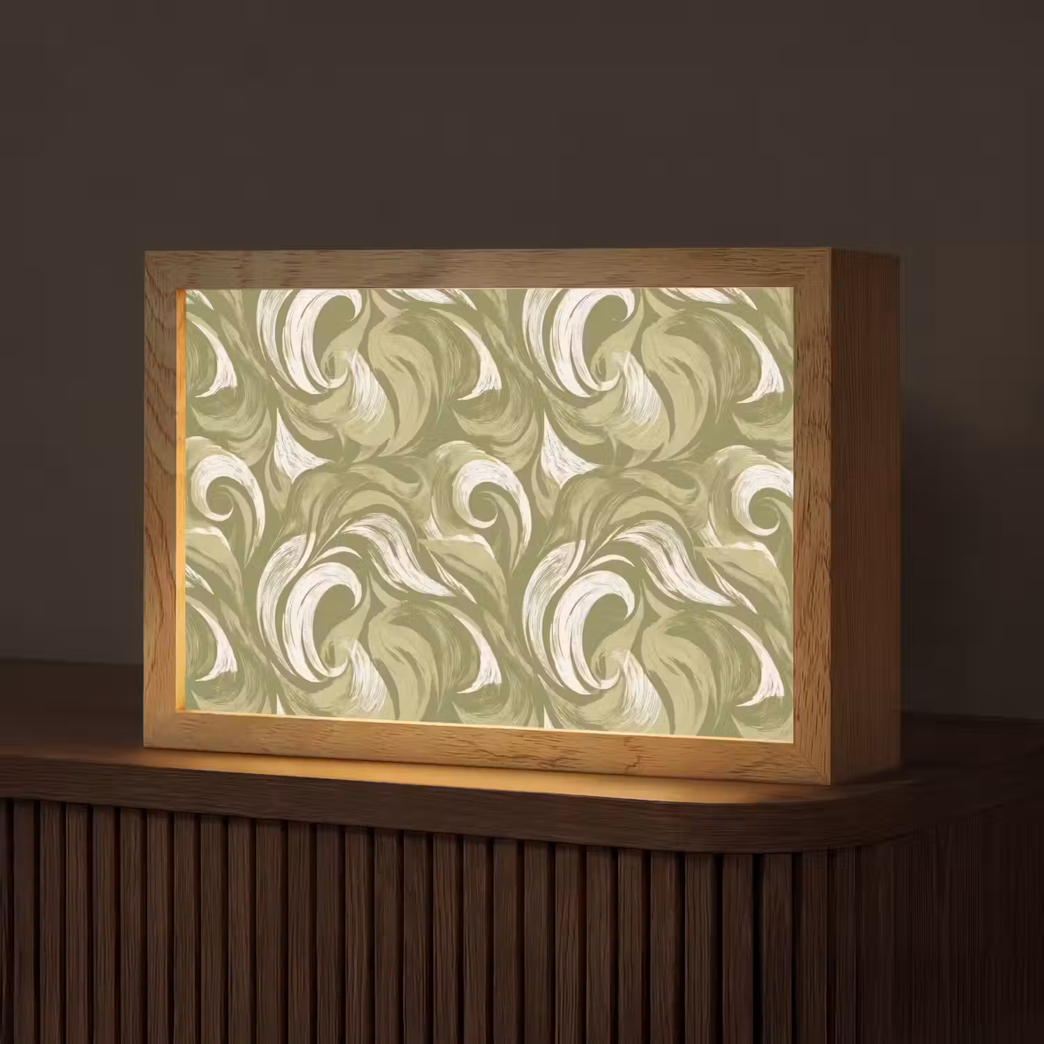 Abstract - Textuur - Groen Light Box met kabel (Tafellamp) klein 924 -z3d_website
