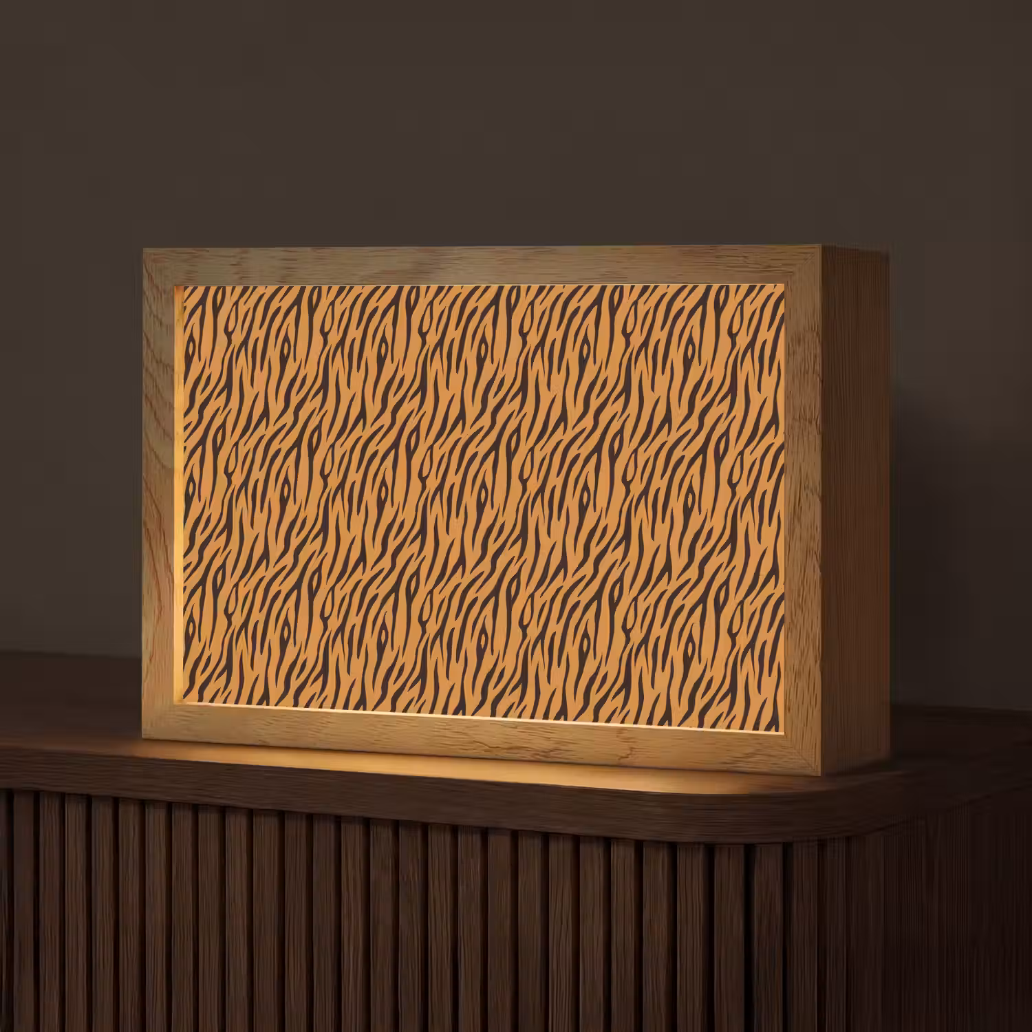 Dier - Oranje - Tijger Light Box met kabel (Tafellamp) klein 924 -z3d_website