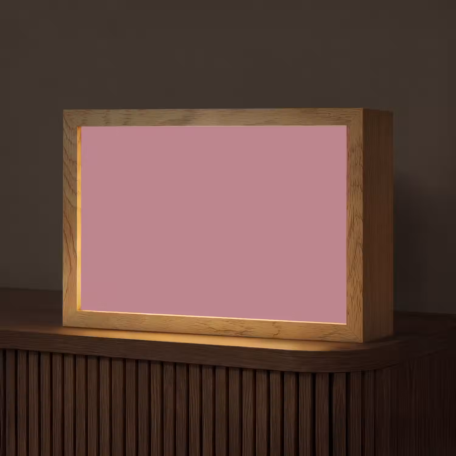 Antique - Mauve - Roze Light Box met kabel (Tafellamp) klein 924 -z3d_website