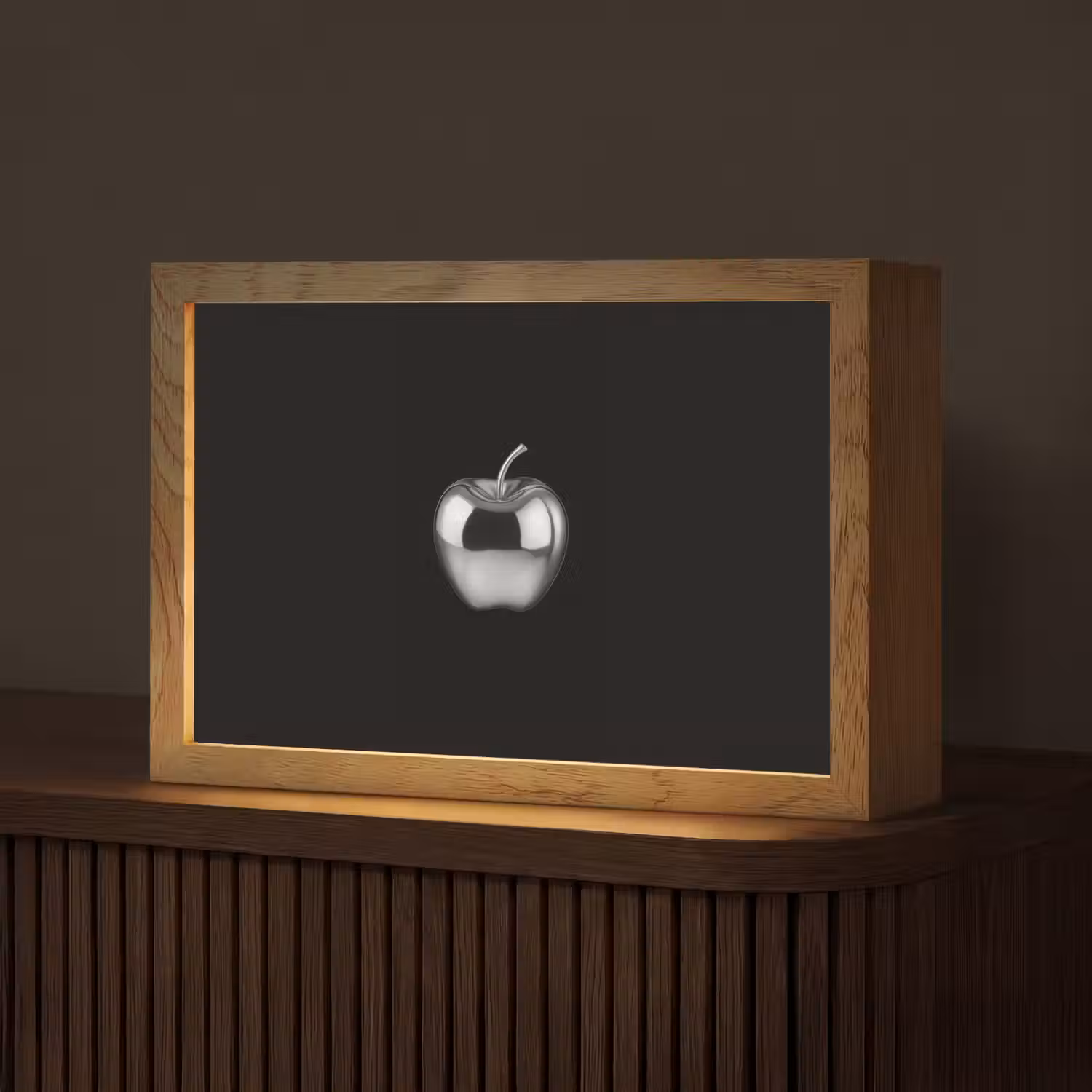 Appel - Metallic - Symmetrisch Light Box met kabel (Tafellamp) klein -z3d_website