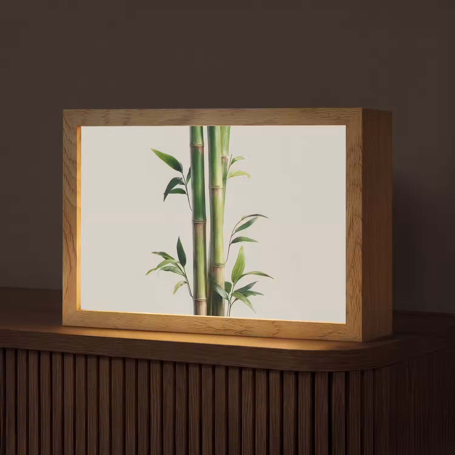 Bamboestengels - Sierlijk - Groen Light Box met kabel (Tafellamp) klein -z3d_website