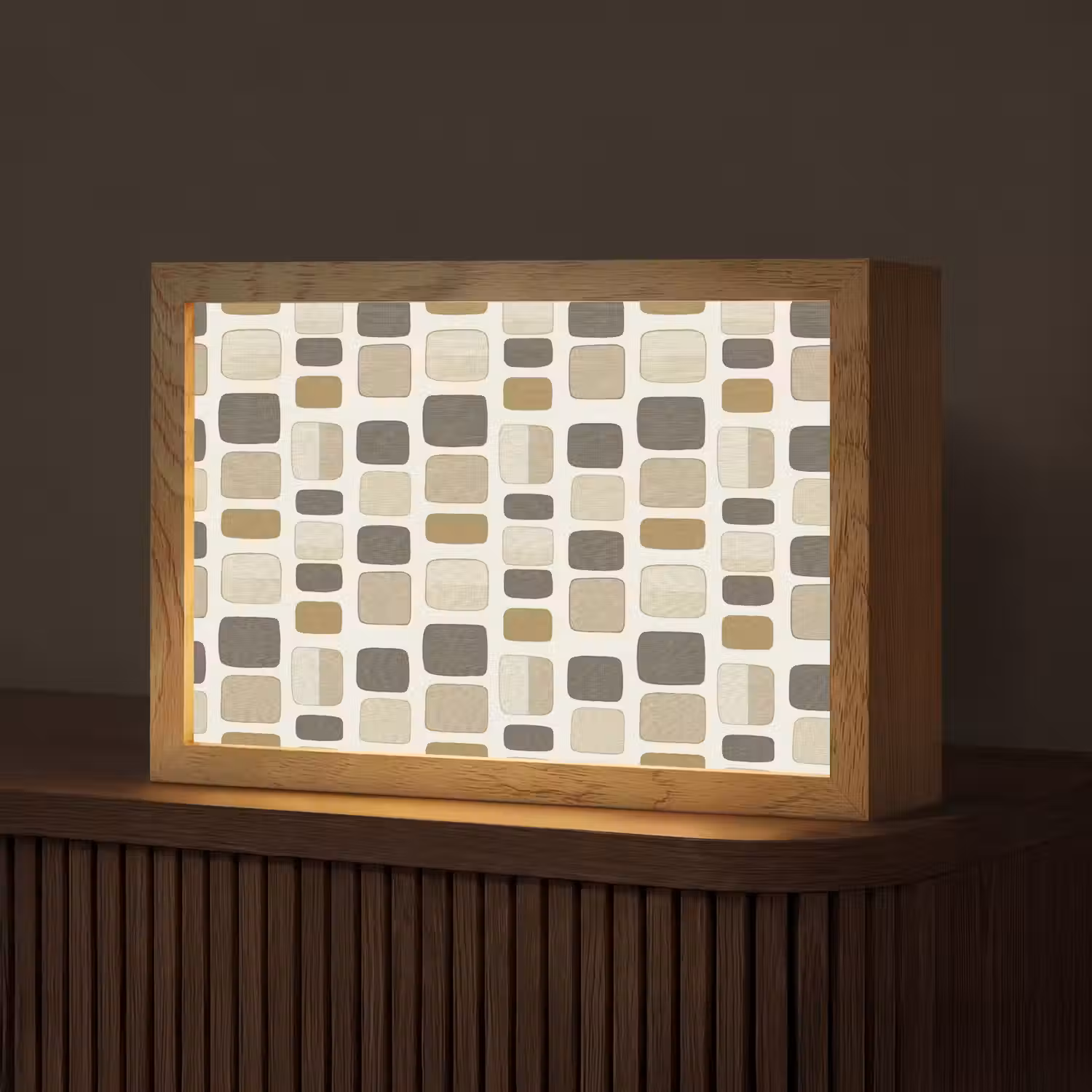 Blokken - Vintage - Grijs Light Box met kabel (Tafellamp) klein 924 -z3d_website