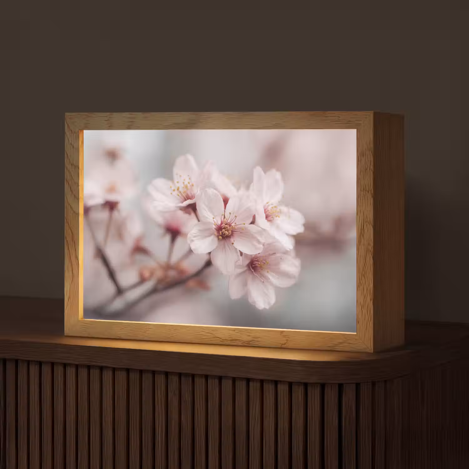 Bloesems - Meeldraden - Geel - Wazig Light Box met kabel (Tafellamp) klein -z3d_website