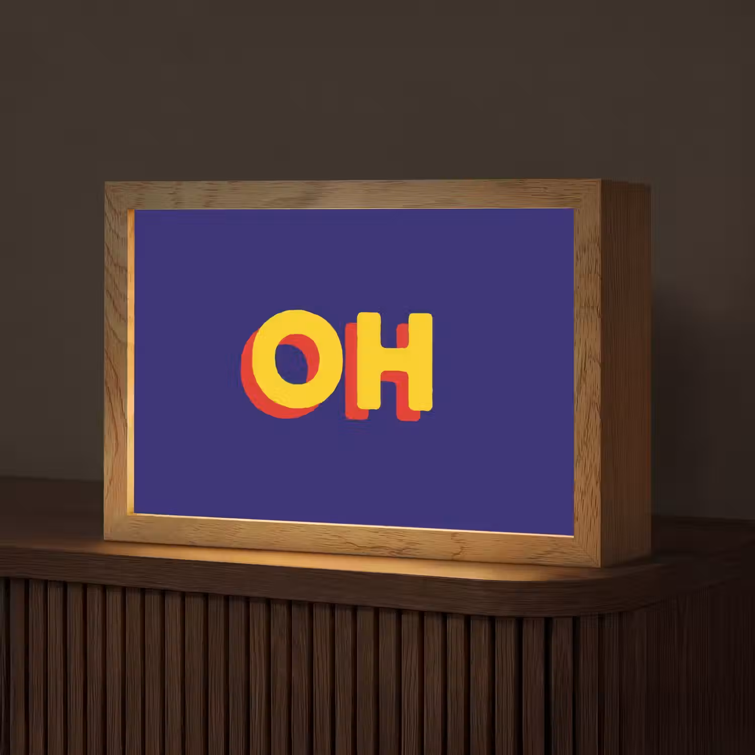 Blauw - Geel - OH - Schaduw Light Box met kabel (Tafellamp) klein -z3d_website