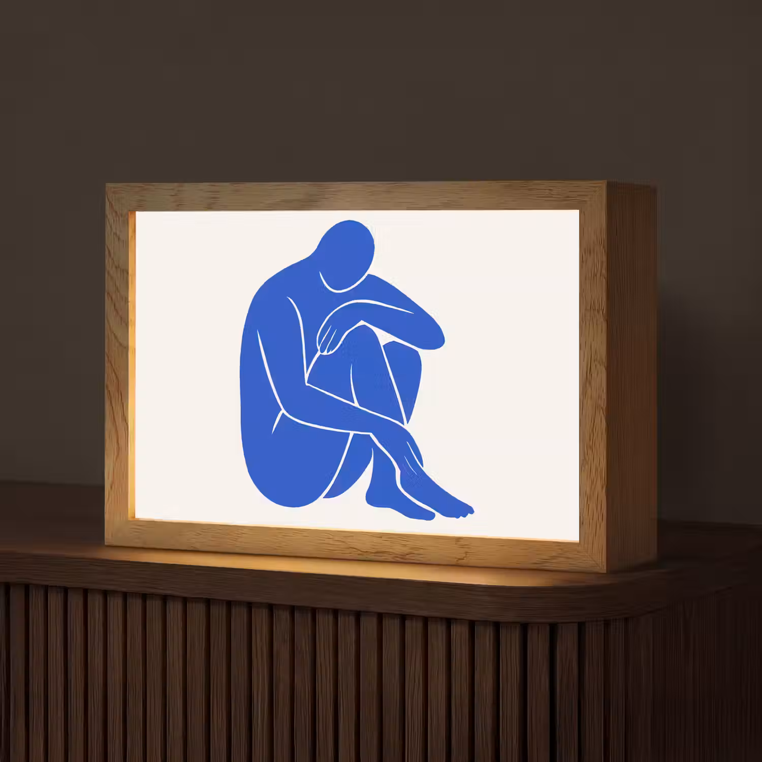 Lichaam - Abstract - Blauw Light Box met kabel (Tafellamp) klein -z3d_website