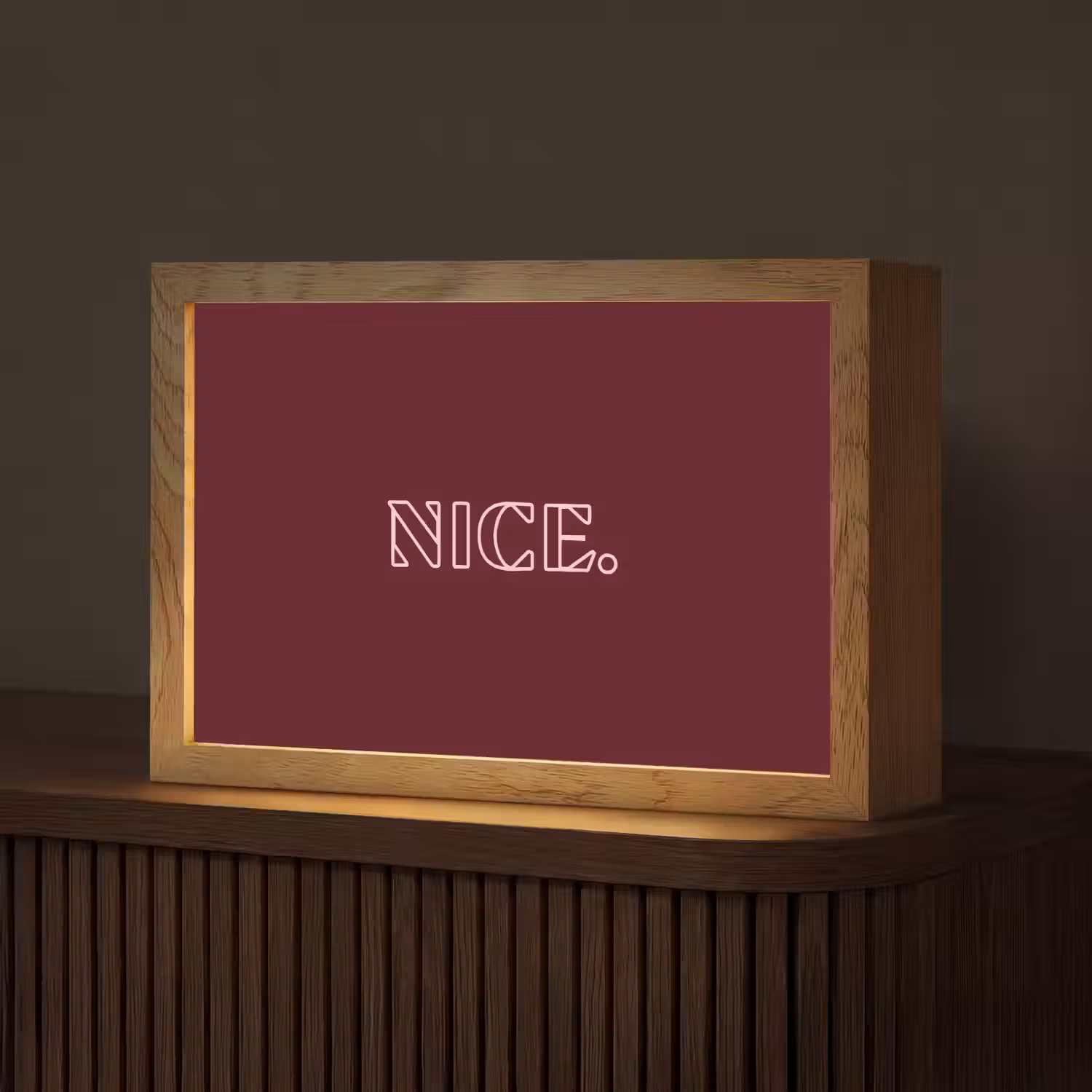 Bordeaux - Nice - minimalistisch Light Box met kabel (Tafellamp) klein -z3d_website