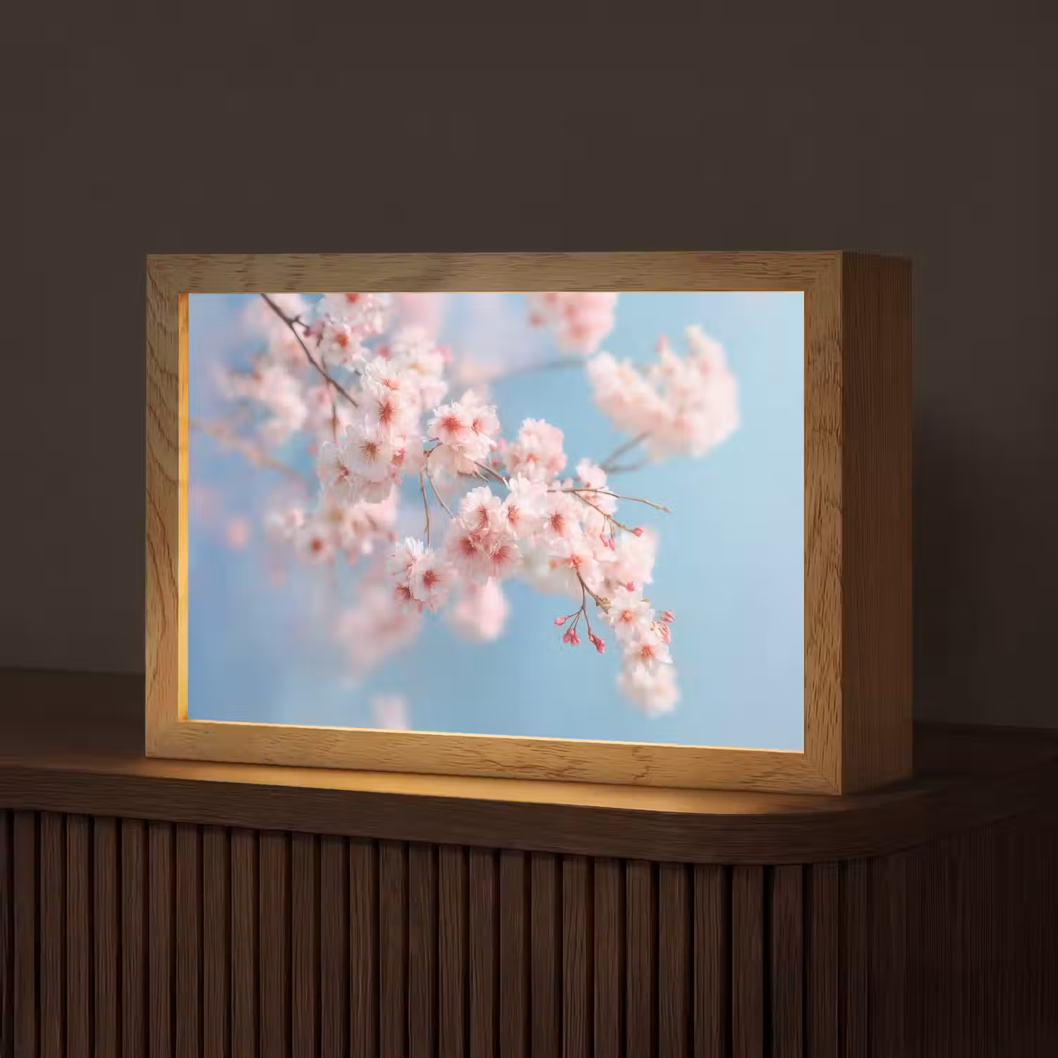 Takken - Bloesems - Roze Light Box met kabel (Tafellamp) klein -z3d_website
