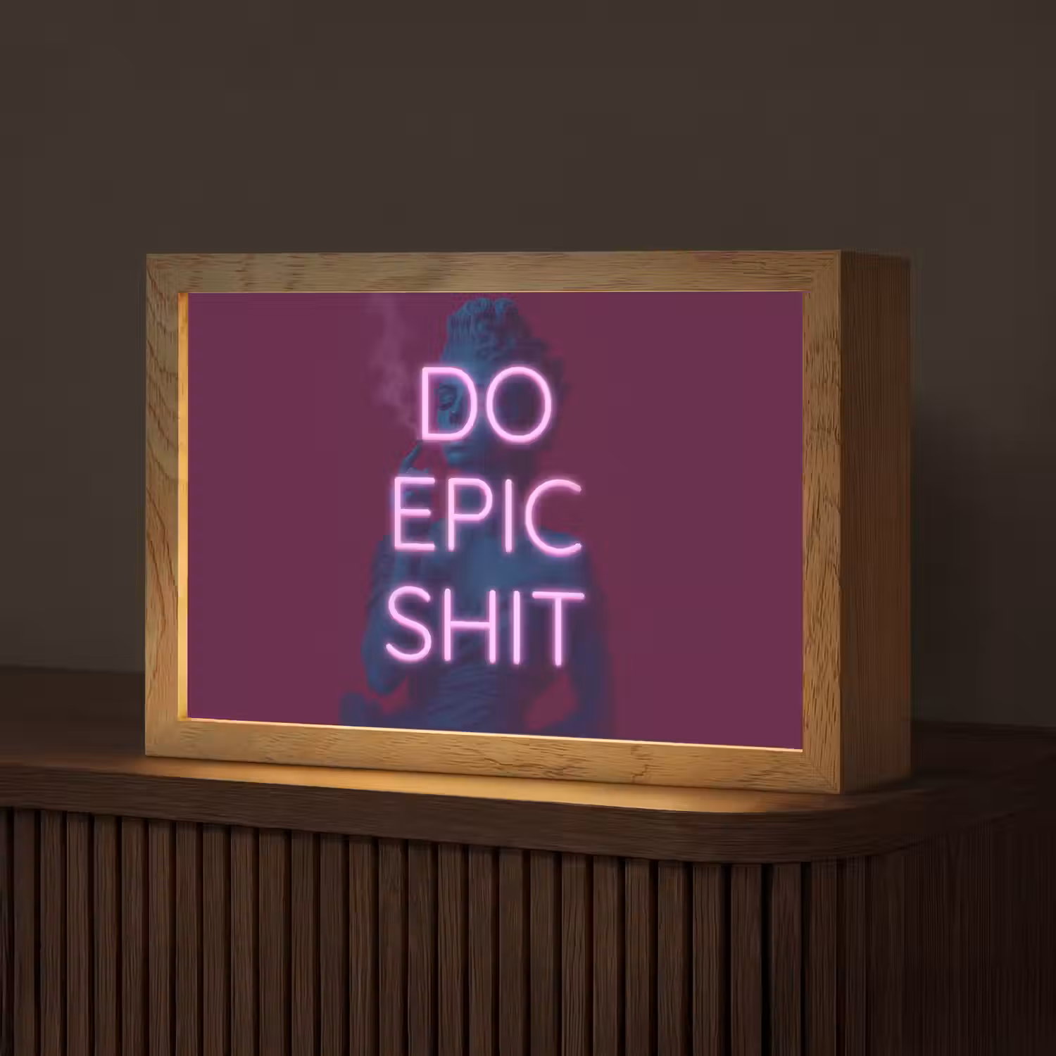 Buste - Neon - LED - Letters Light Box met kabel (Tafellamp) klein -z3d_website