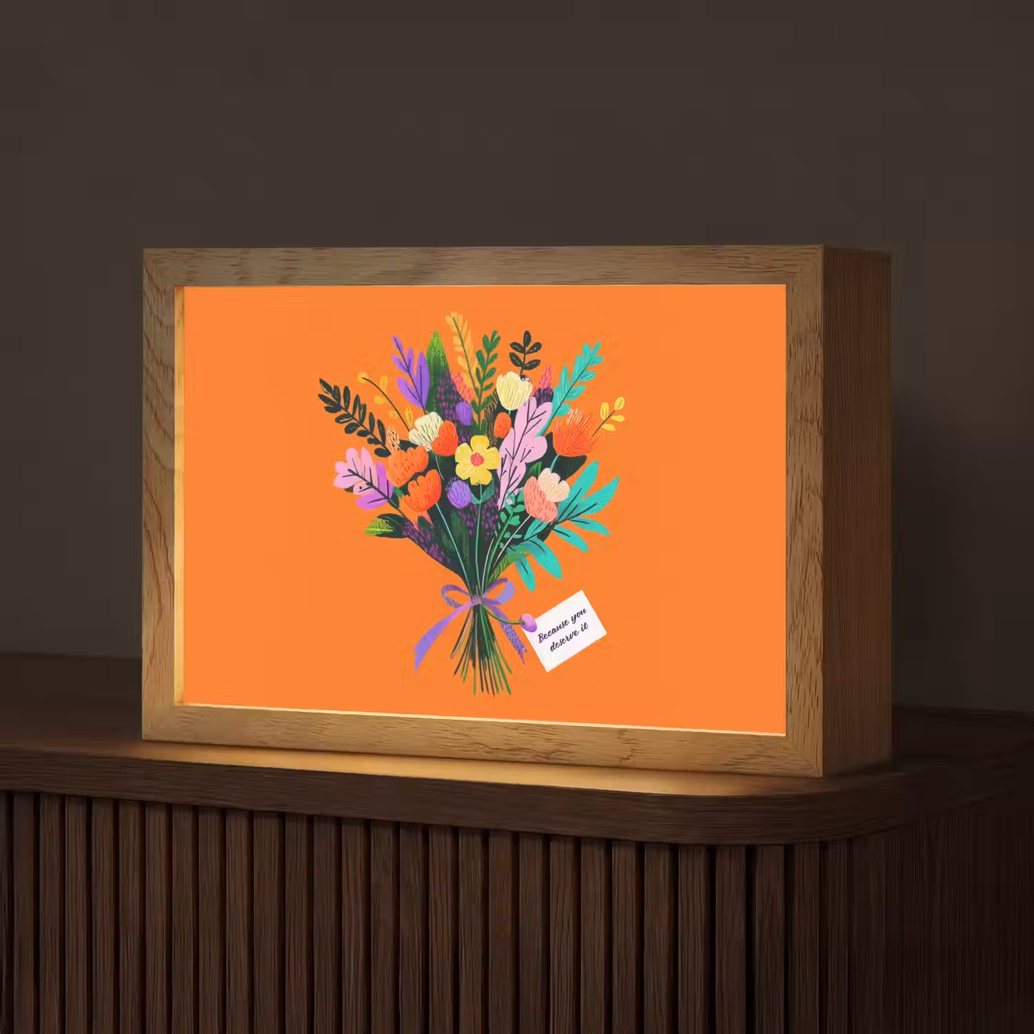 Kaartje - Boeket - Bloemen Light Box met kabel (Tafellamp) klein -z3d_website