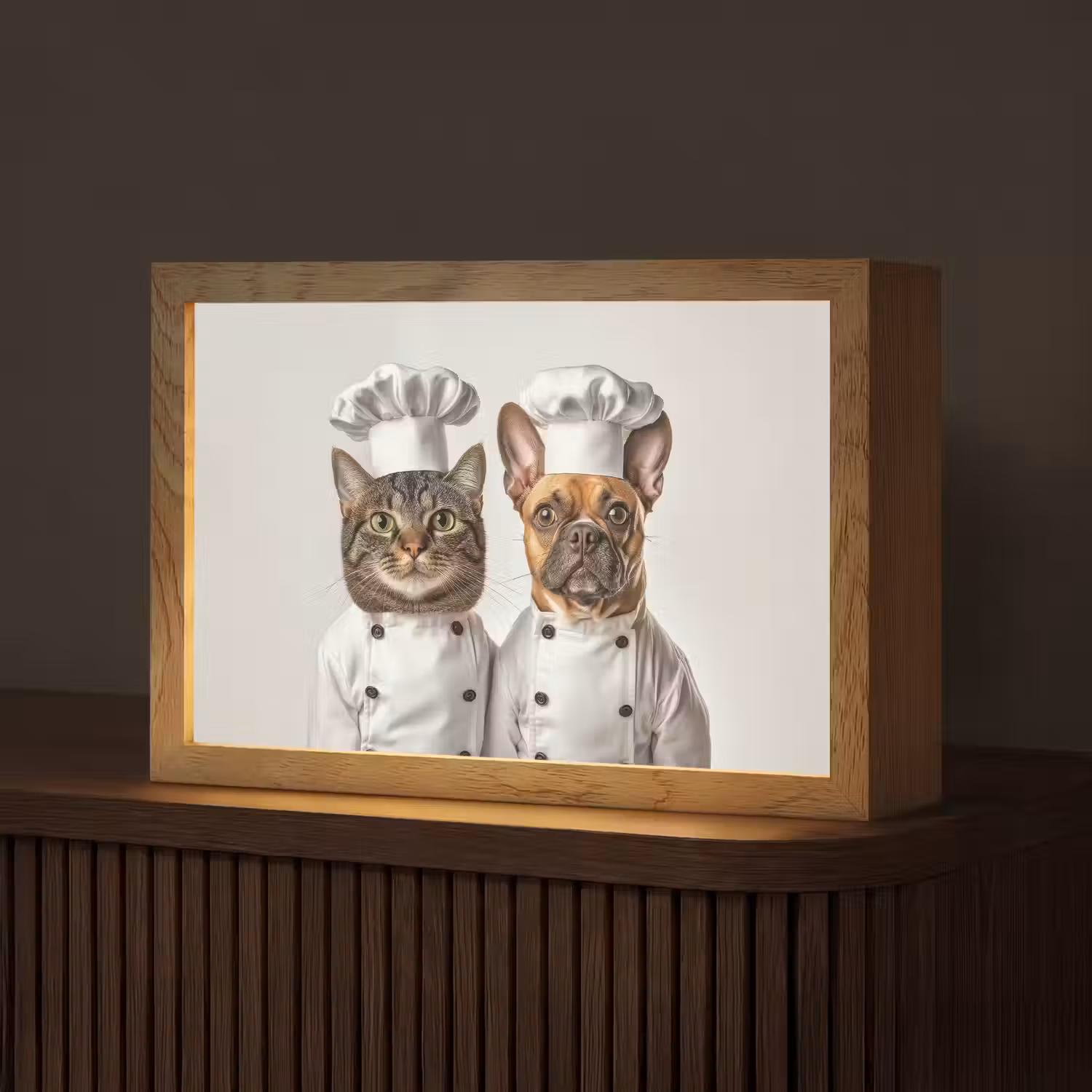 Kat - Hond - Kokskleding Light Box met kabel (Tafellamp) klein -z3d_website