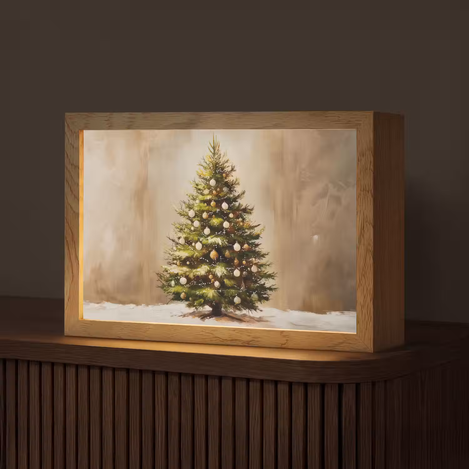 Kerst - Sfeer - Groen Light Box met kabel (Tafellamp) klein -z3d_website
