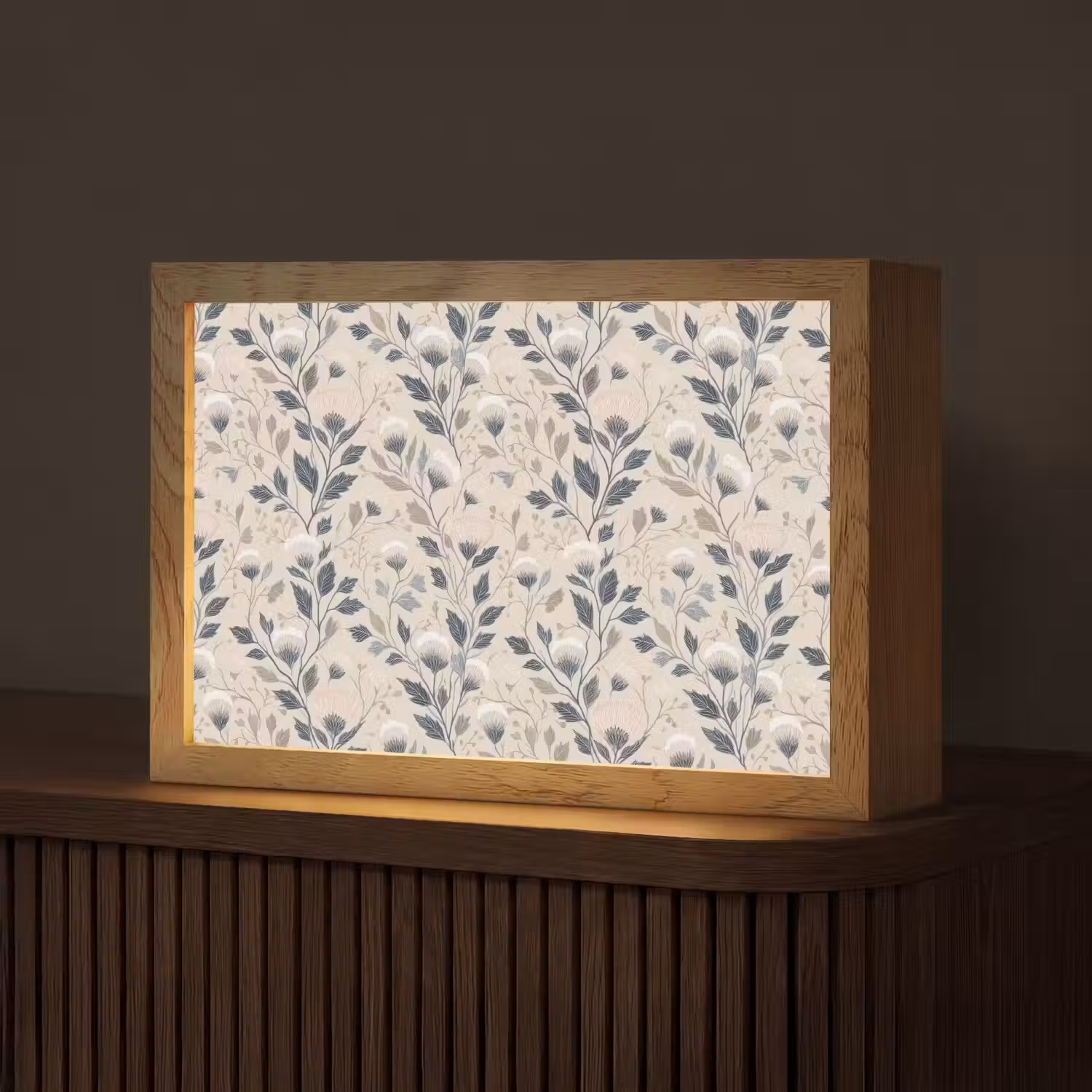 Klassiek - Botanisch - Kleurrijk Light Box met kabel (Tafellamp) klein 924 -z3d_website