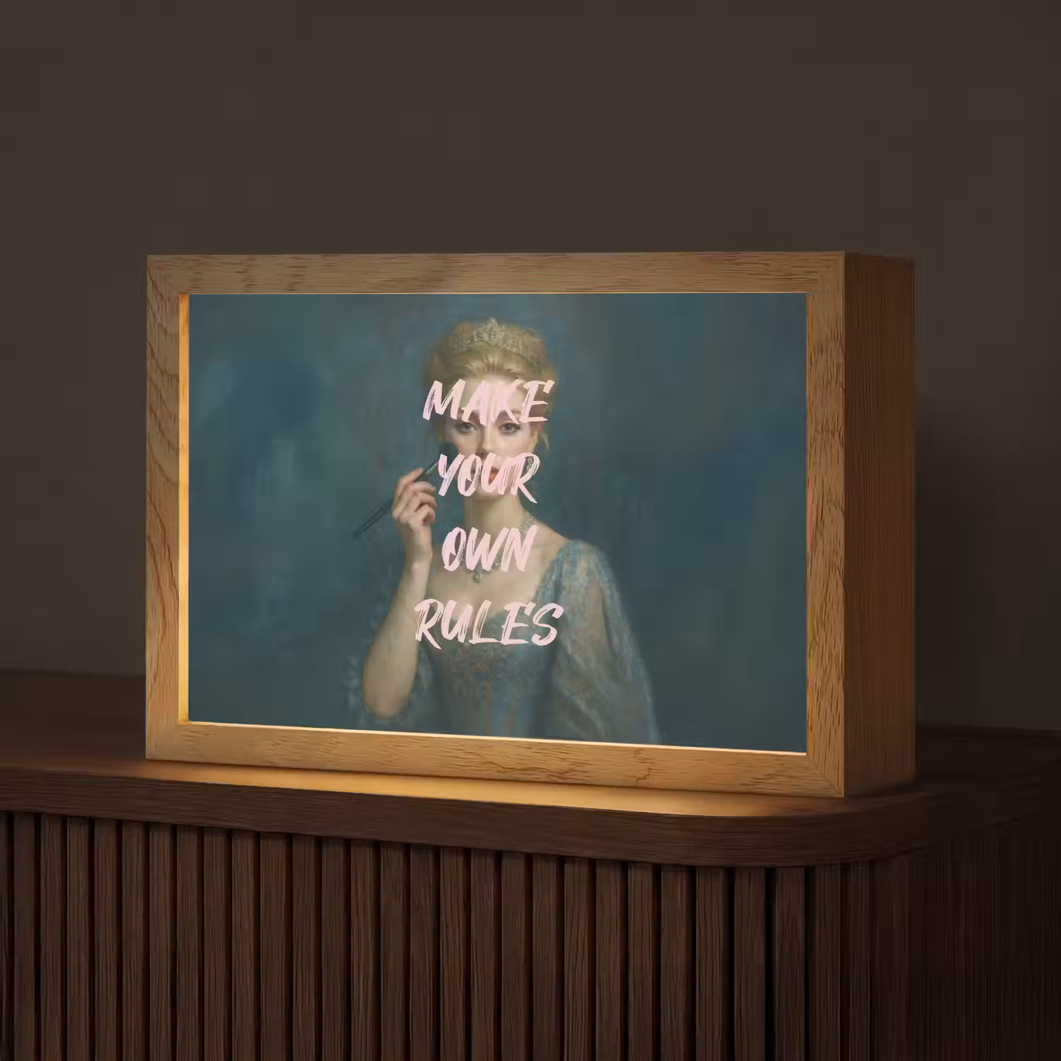 Klassiek - Sierlijk - Roze Light Box met kabel (Tafellamp) klein -z3d_website
