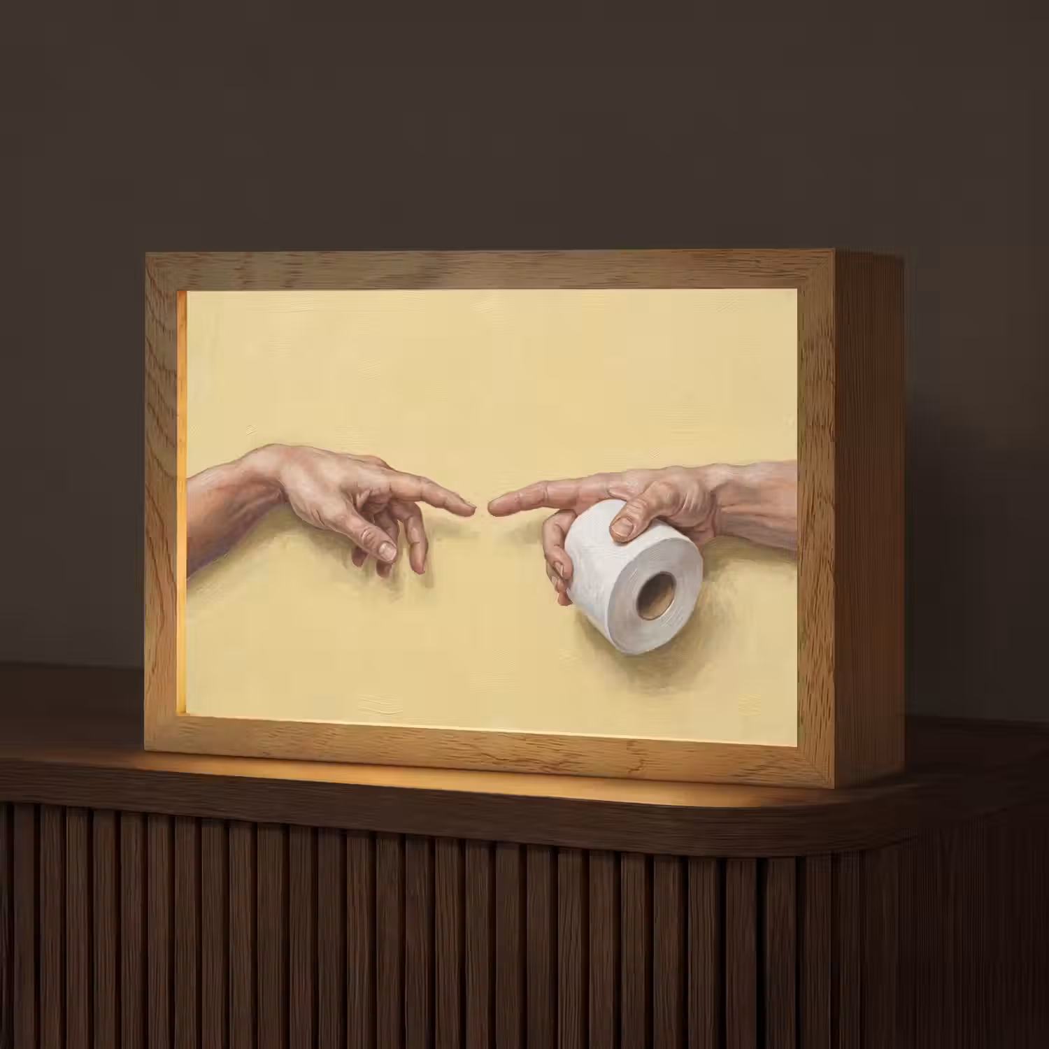 Klassiek - Kunst - Humor Light Box met kabel (Tafellamp) klein -z3d_website