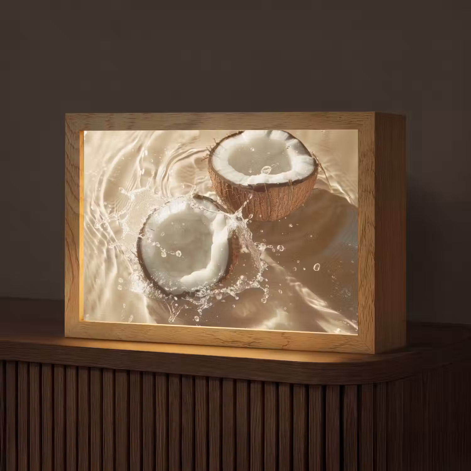 Kokosnoot - Water - Beige - Spetters Light Box met kabel (Tafellamp) klein -z3d_website