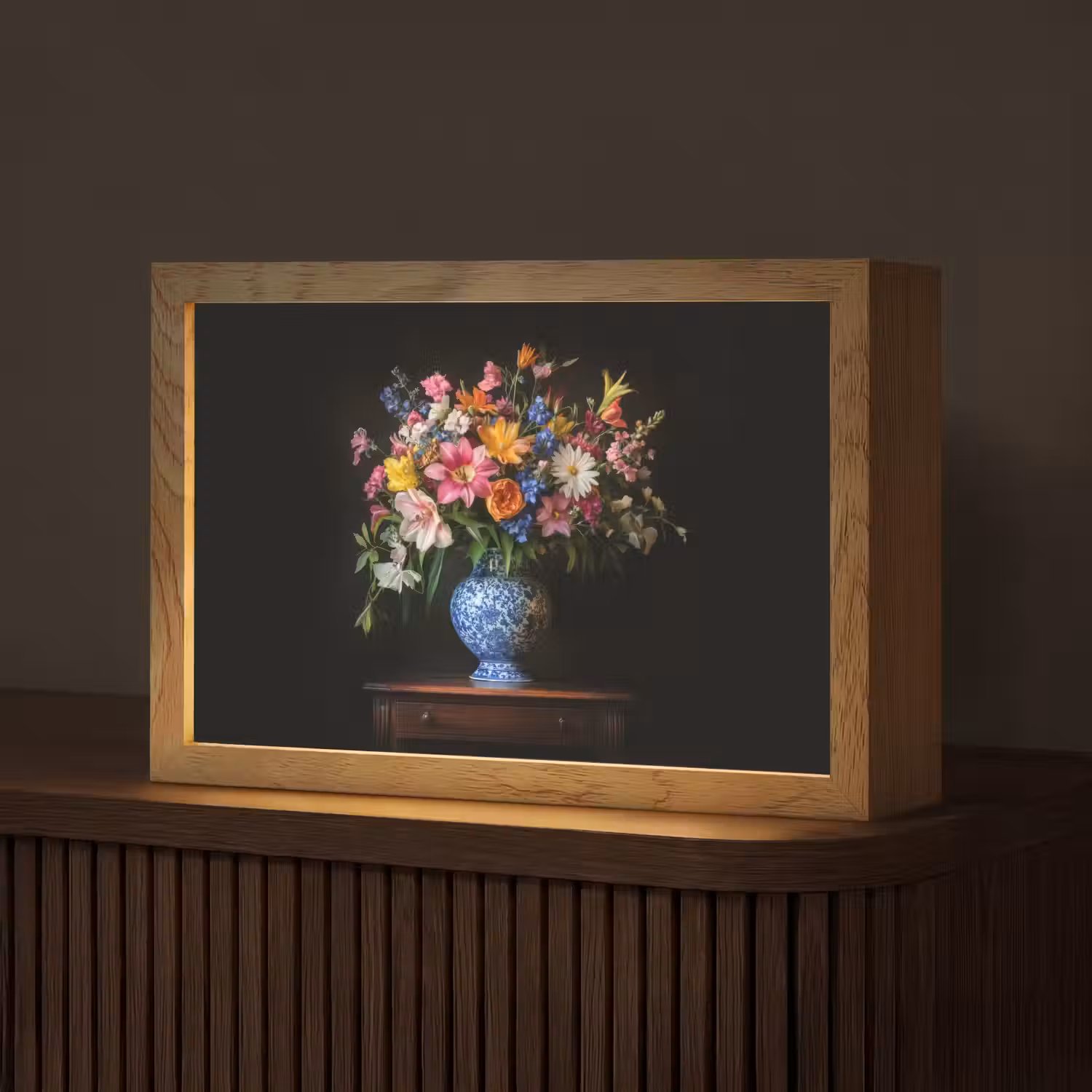 Kleur - Vaas - Bloemen - Boeket Light Box met kabel (Tafellamp) klein -z3d_website