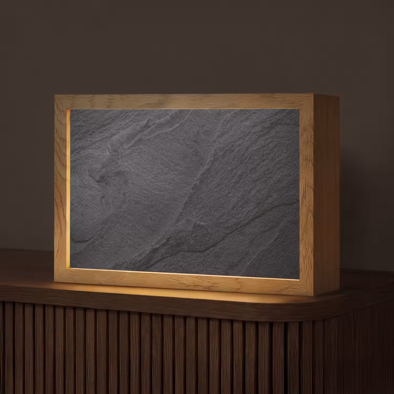 Beton - Zwart - Industrieel Light Box met kabel (Tafellamp) klein -z3d_website