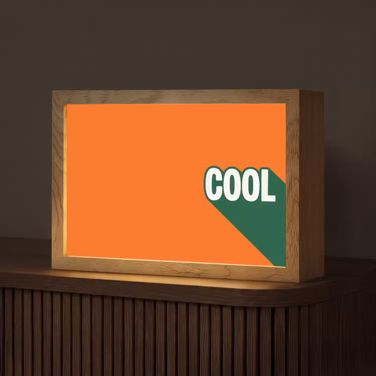 Cool - Oranje - Groen Light Box met kabel (Tafellamp) klein -z3d_website