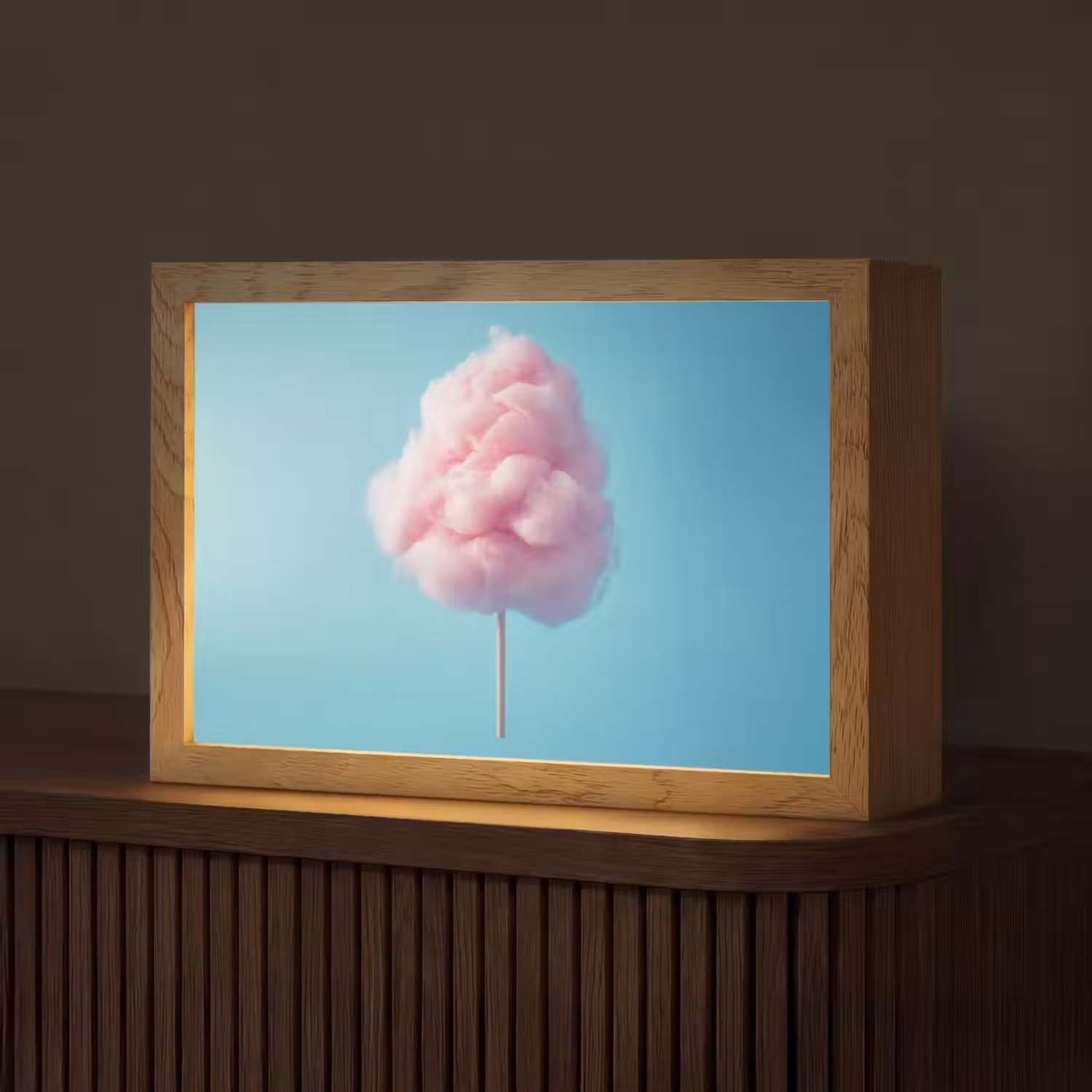 Suikerspin - Zoet - Snoep Light Box met kabel (Tafellamp) klein -z3d_website