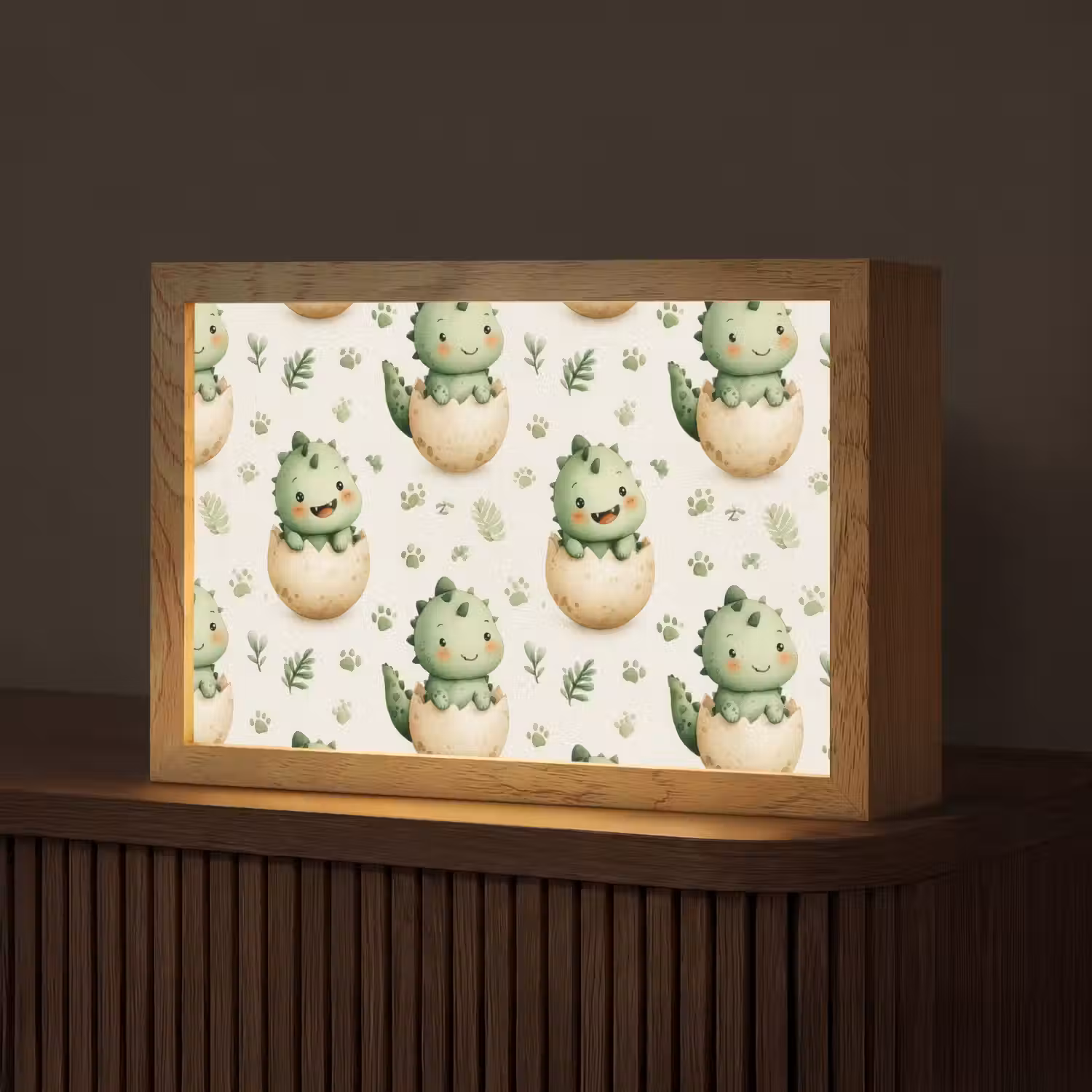 Dino - Eieren - Groen Light Box met kabel (Tafellamp) klein 924 -z3d_website
