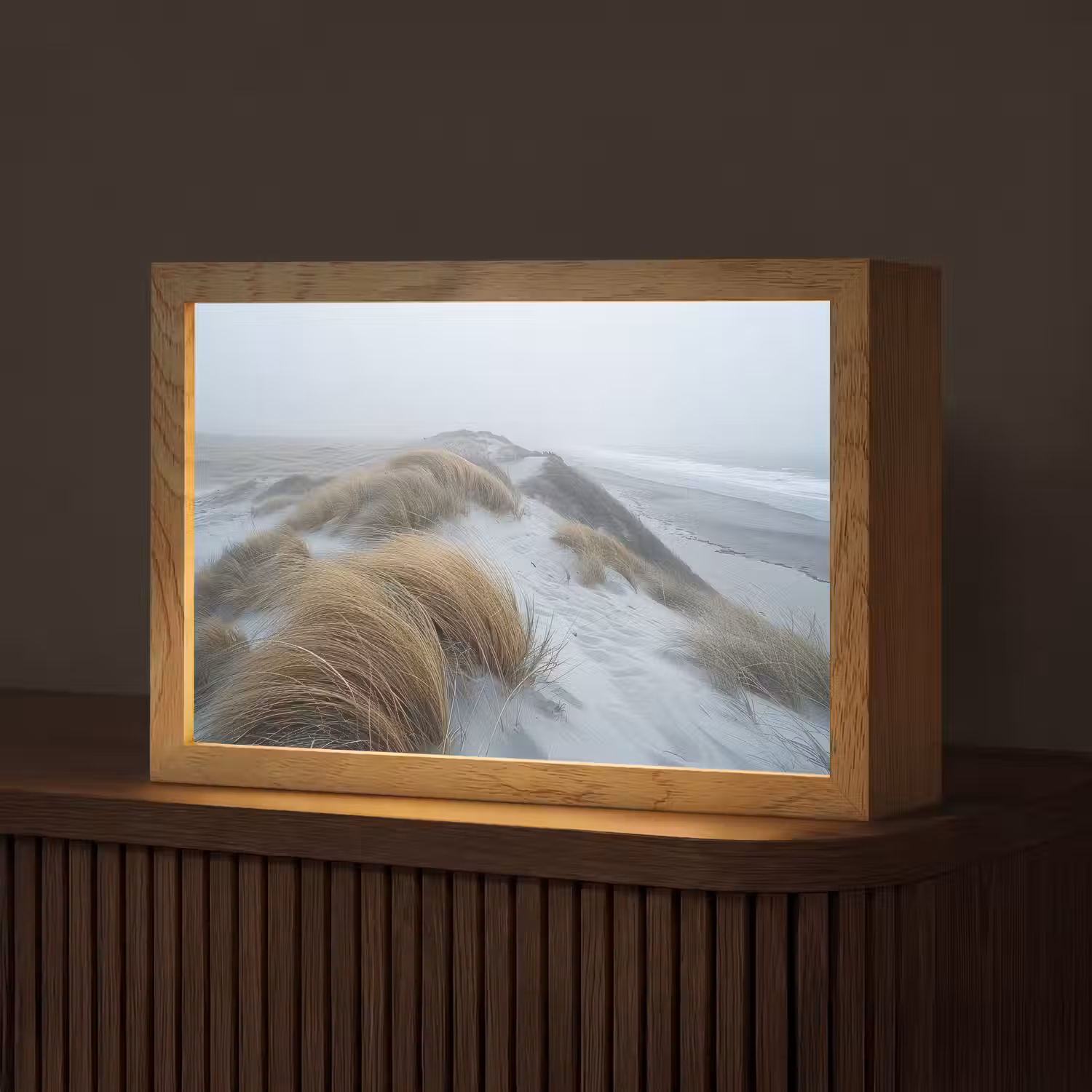 Duinen - Strand - Planten - Natuur Light Box met kabel (Tafellamp) klein -z3d_website