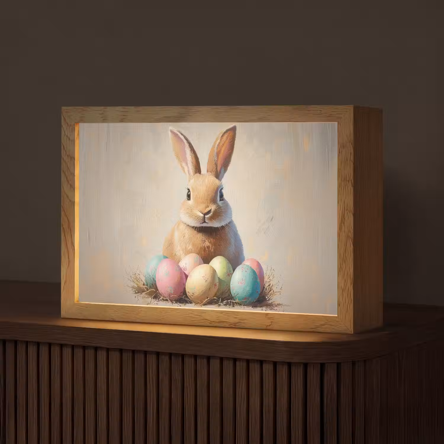Paashaas - Pastel - Eieren Light Box met kabel (Tafellamp) klein -z3d_website