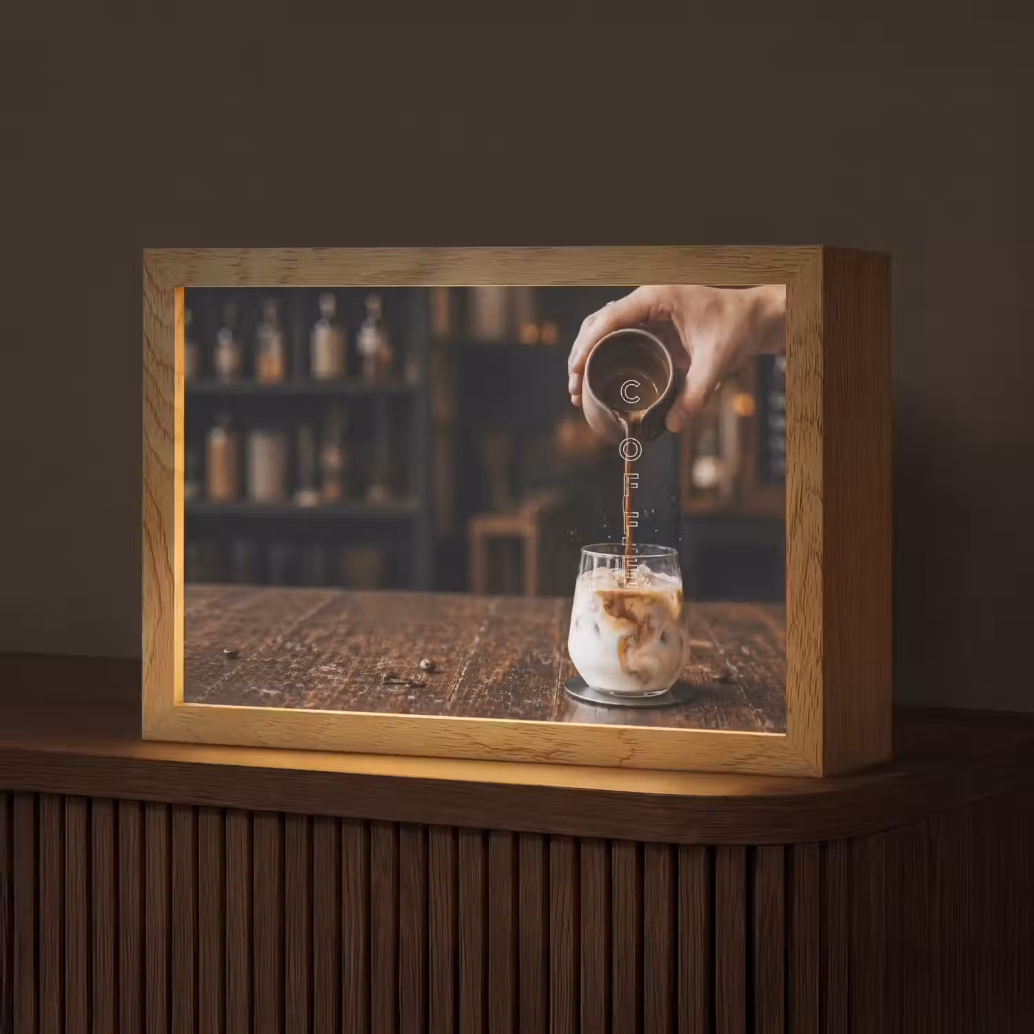 Espresso - Melk - Café Light Box met kabel (Tafellamp) klein -z3d_website