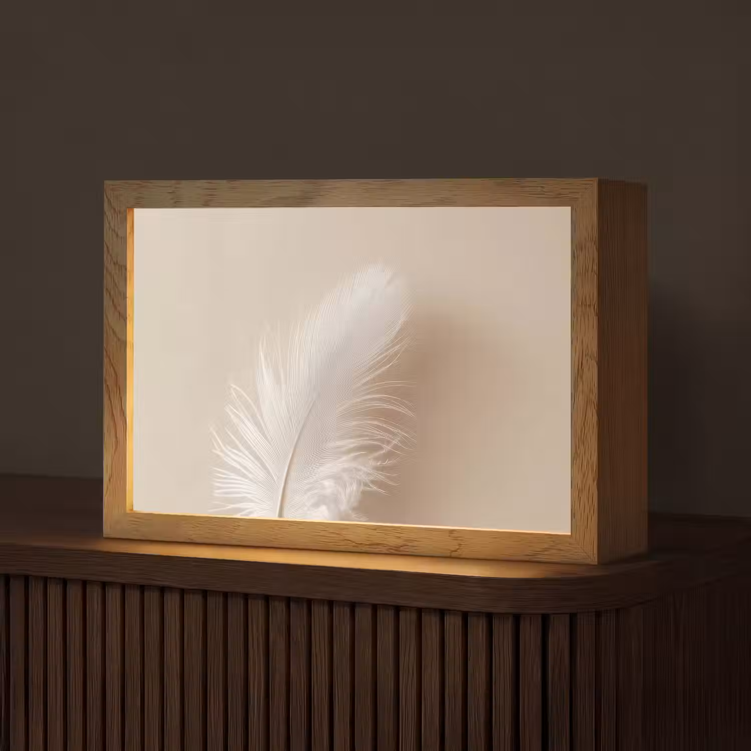 Veer - Minimalistisch - Roze Light Box met kabel (Tafellamp) klein -z3d_website