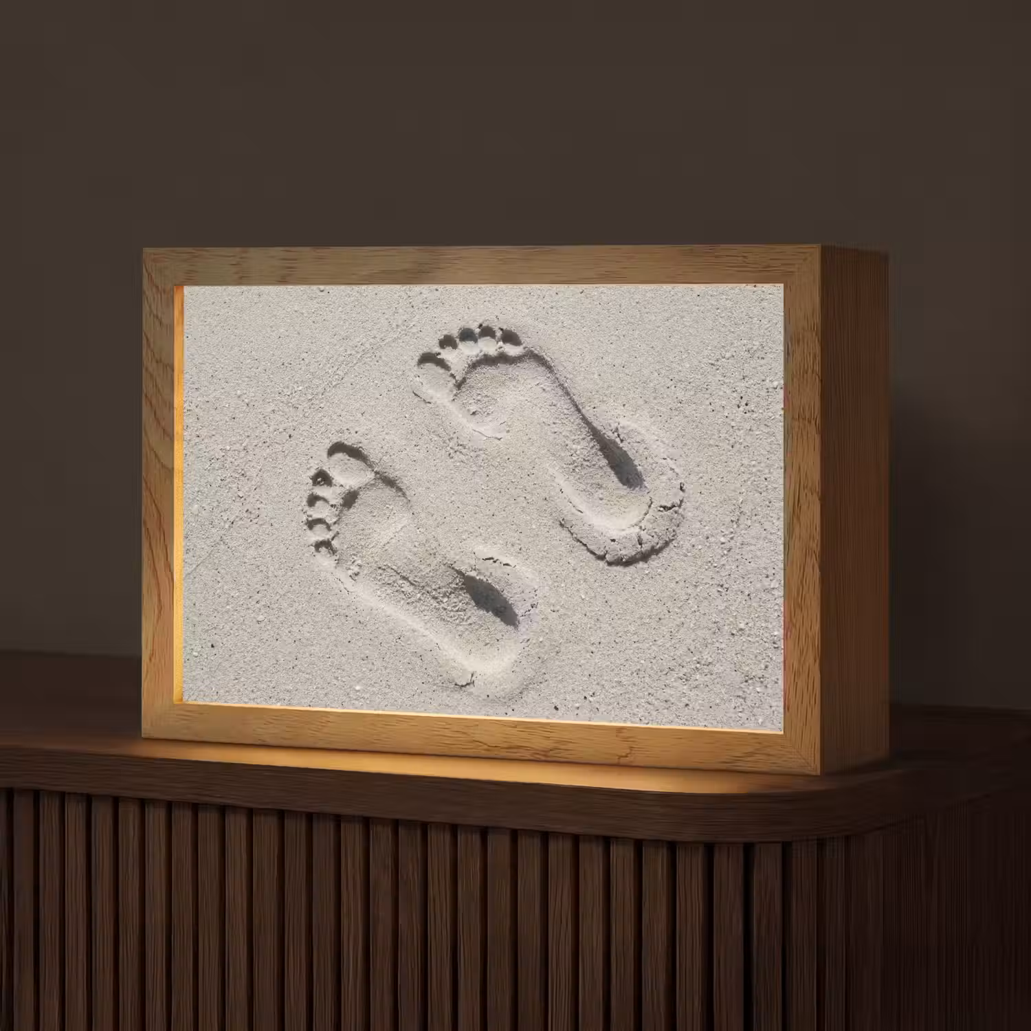 Voeten - Zand - Zee Light Box met kabel (Tafellamp) klein -z3d_website