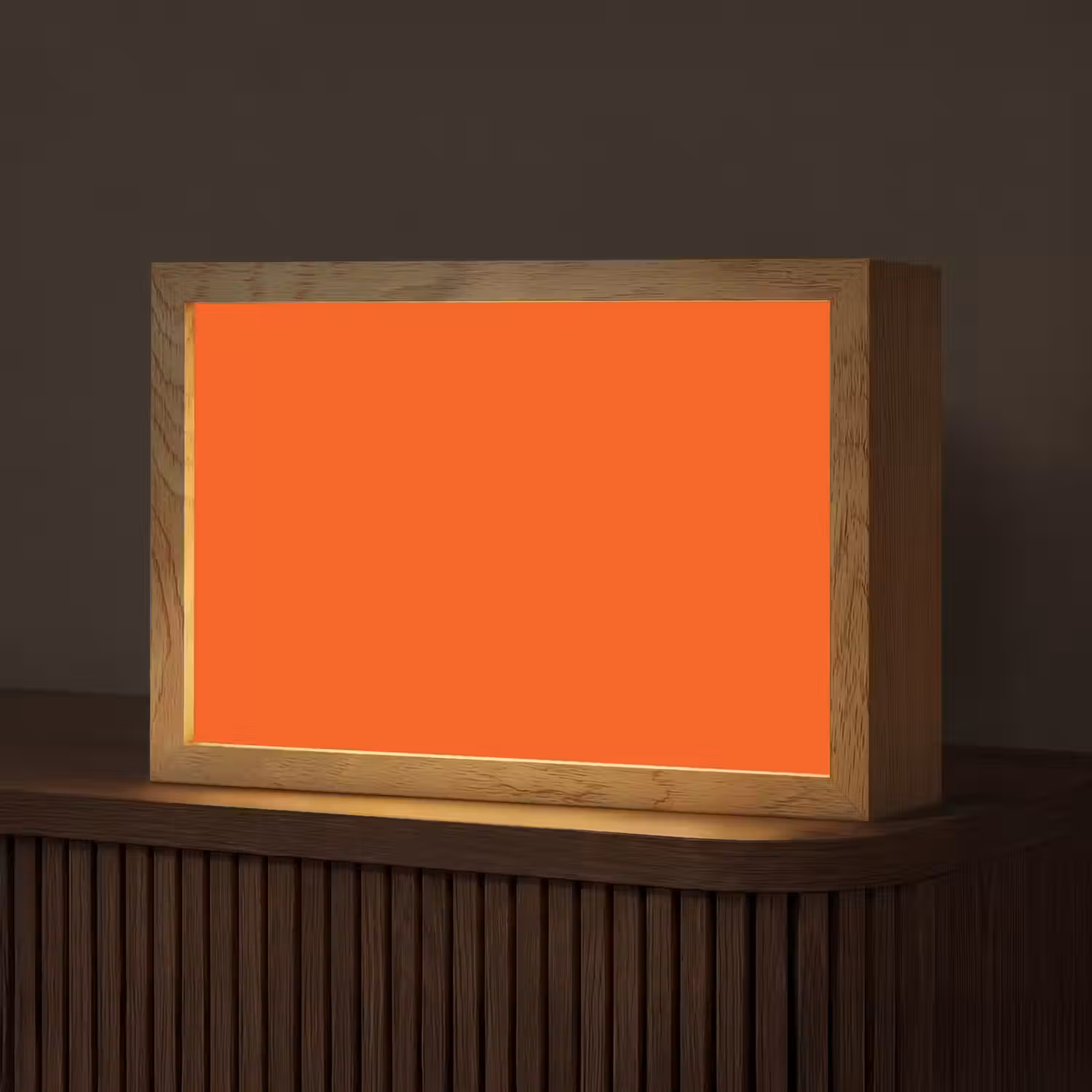 Fiery - Tangerine - Oranje Light Box met kabel (Tafellamp) klein 924 -z3d_website