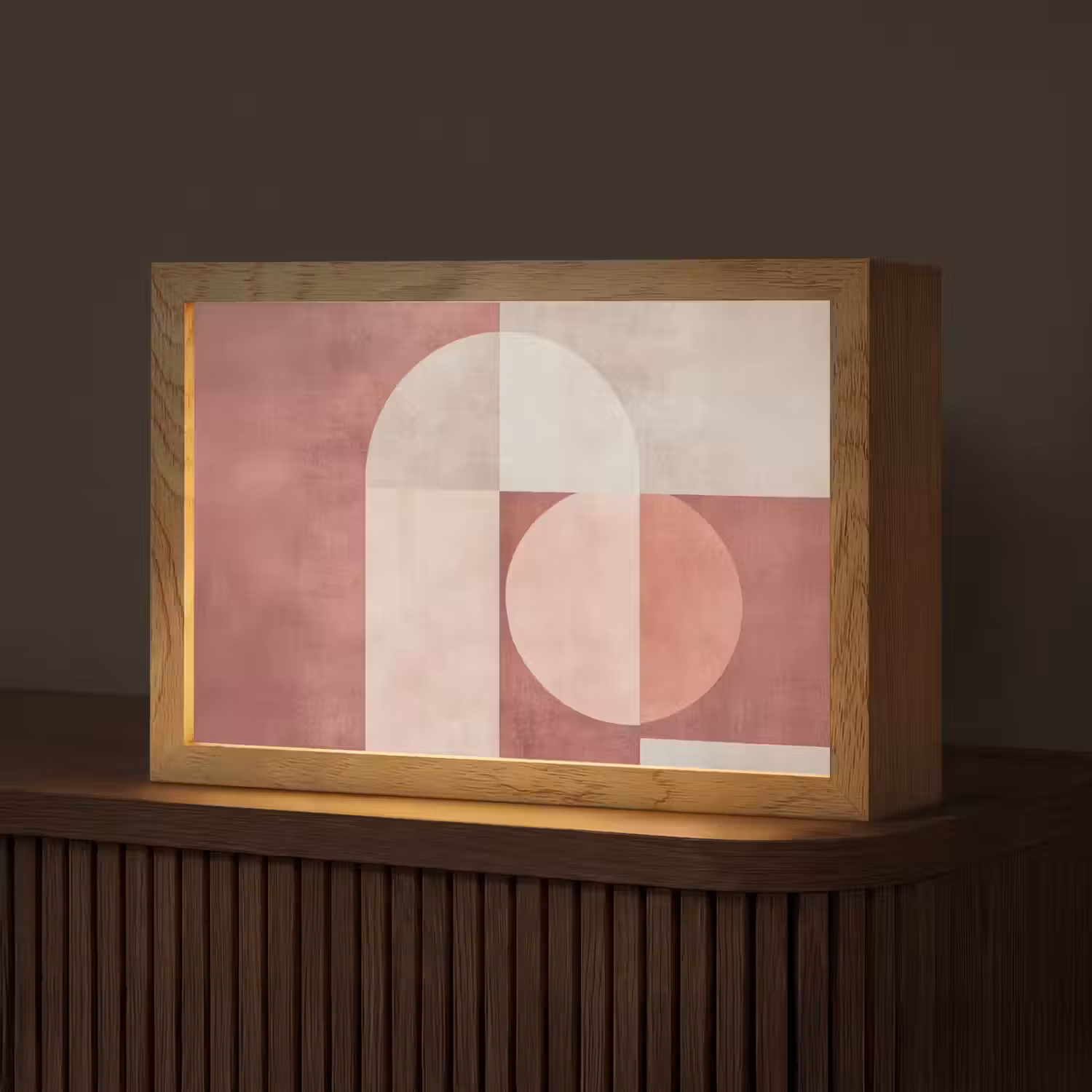 Figuren - Abstract - Roze Light Box met kabel (Tafellamp) klein -z3d_website